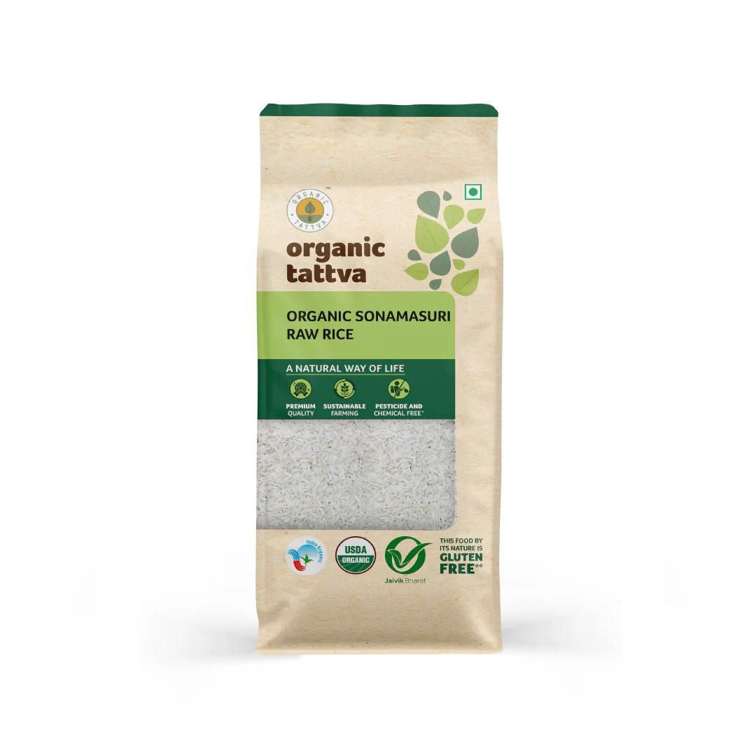 Organic Tattva Sona Masoori Rice 10 LB