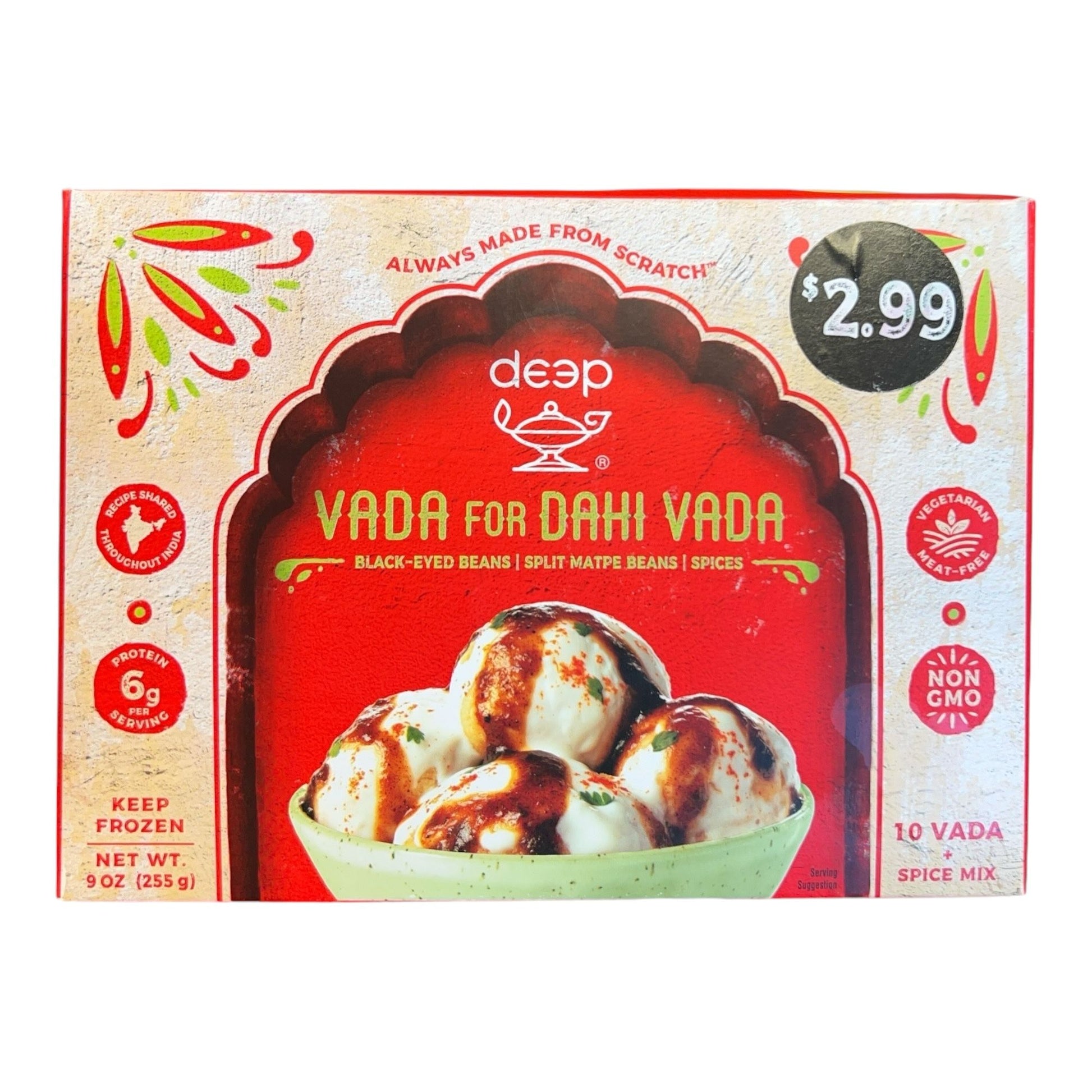 Frozen Deep Dahi Vada (Pack of 10)