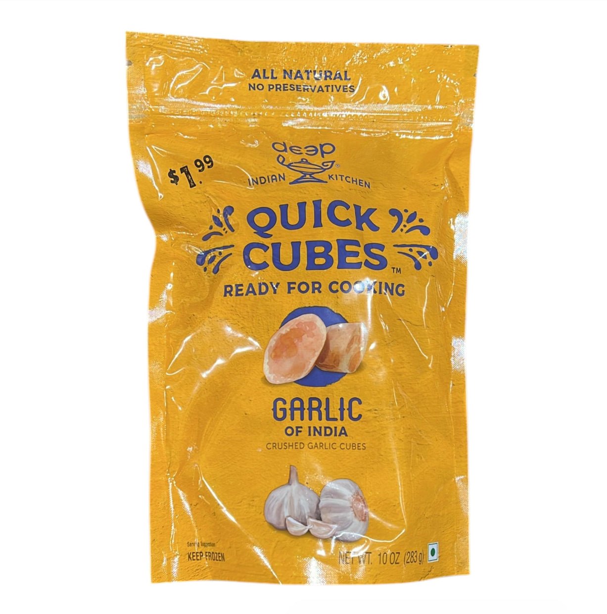 Frozen Deep Garlic Cubes 10 Oz