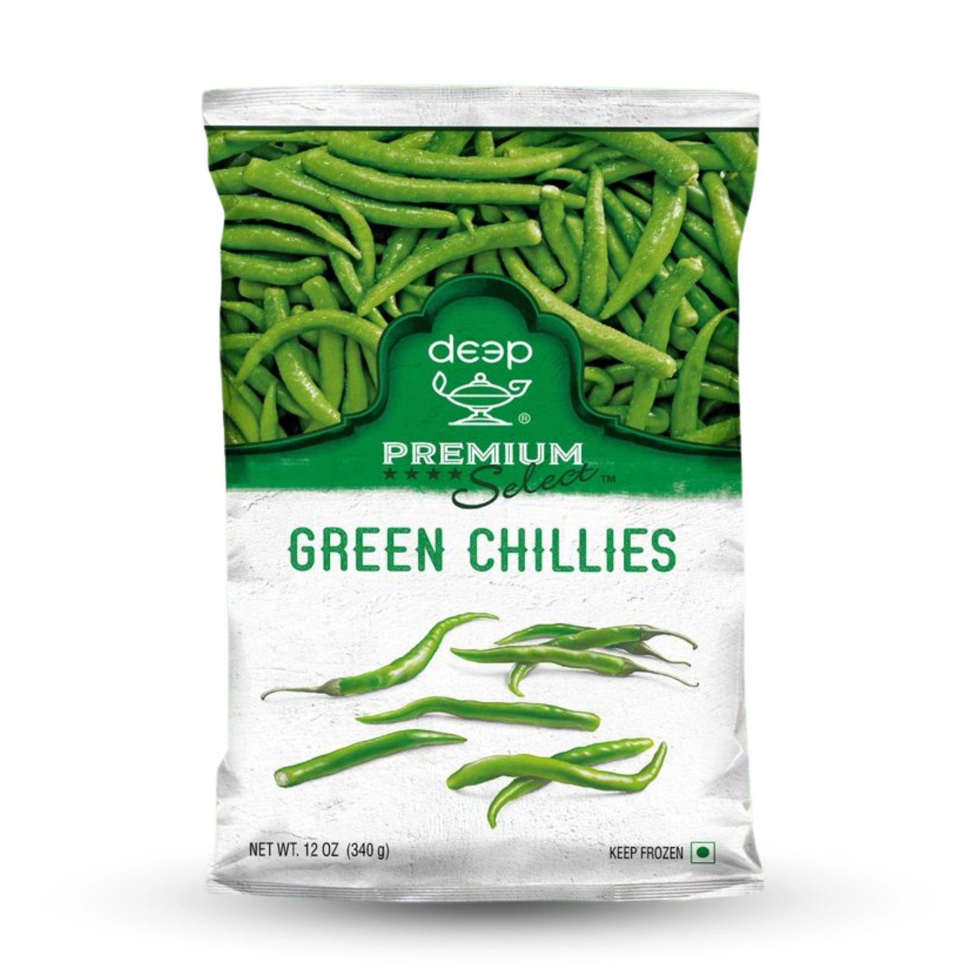 Frozen Deep Green Chilli 12 Oz