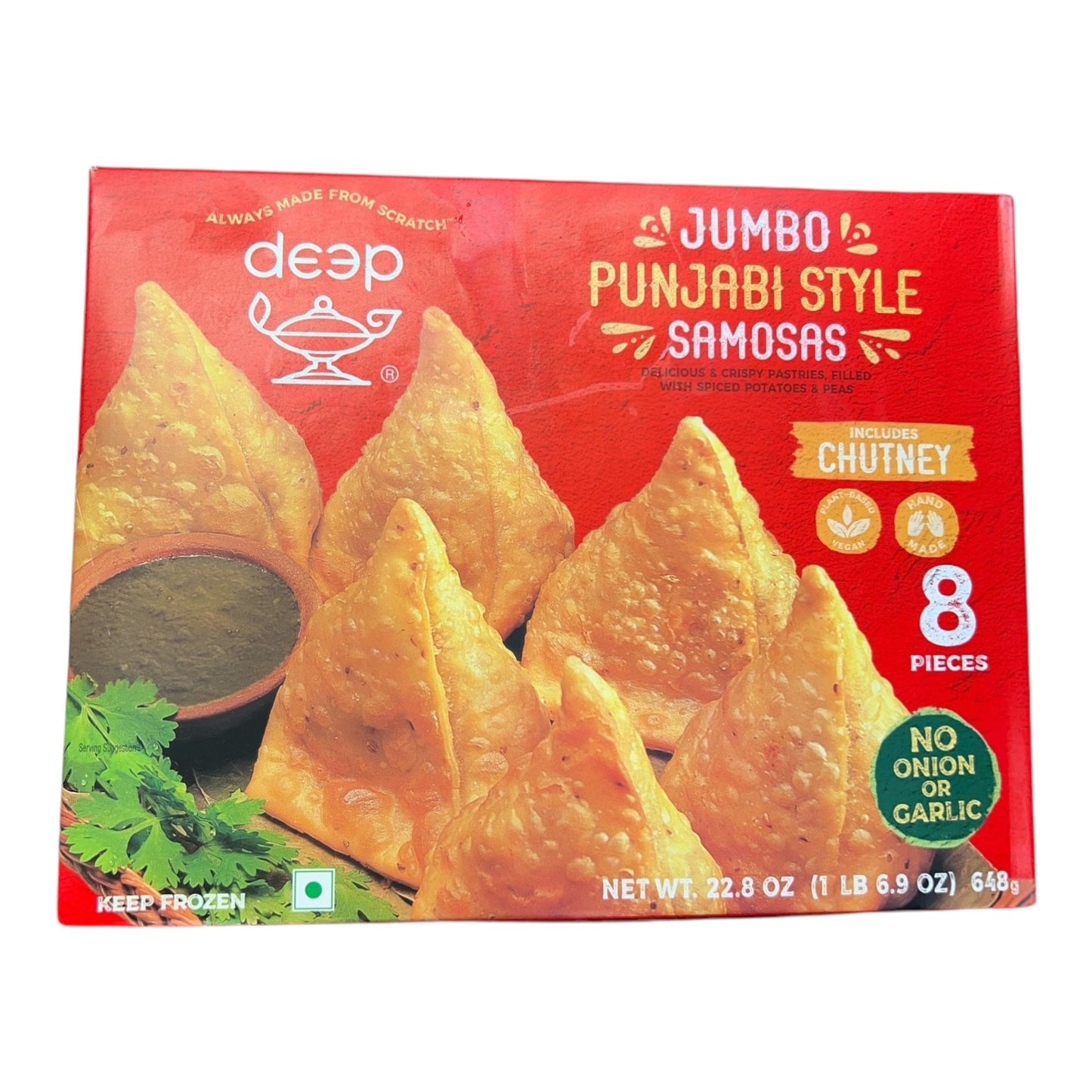 Frozen Deep Jumbo Punjabi Samosa (Pack of 8)
