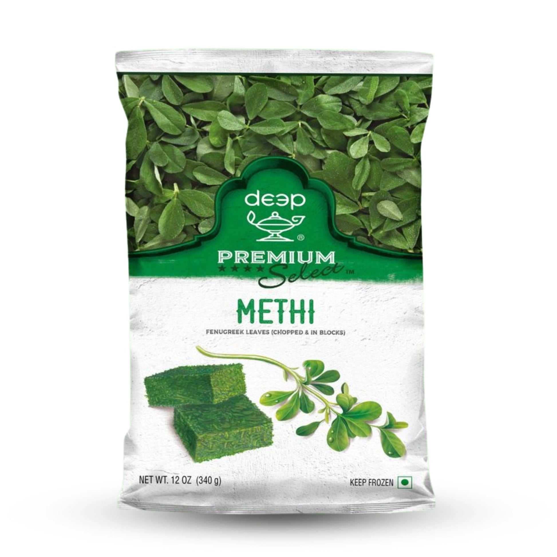 Frozen Deep Methi Blocks 12 Oz