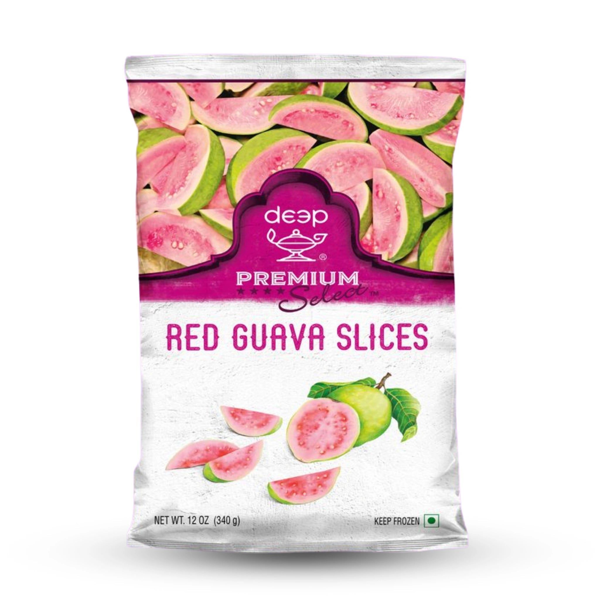 Frozen Deep Red Guava Slices 12 Oz