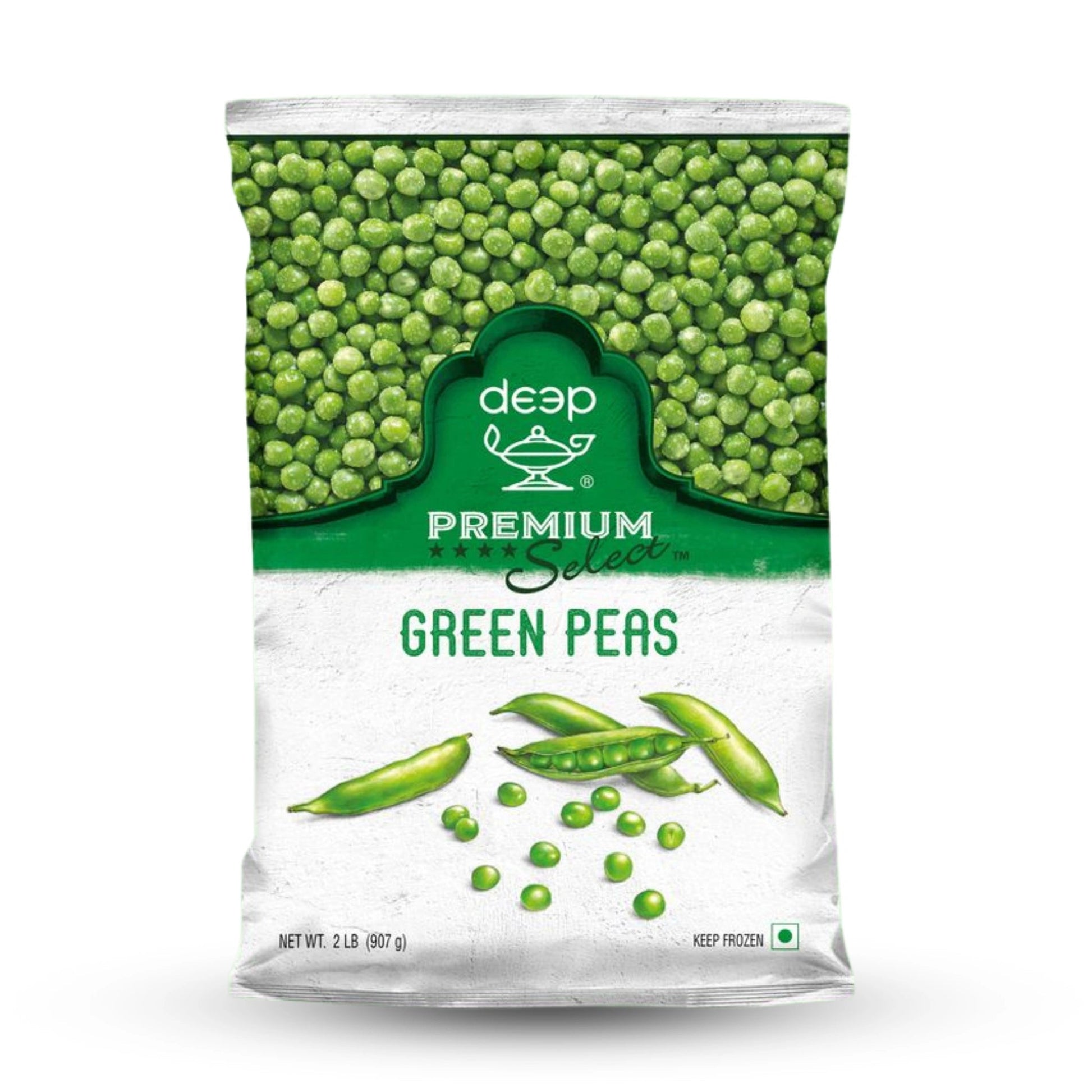 Frozen Deep Value Pack Green Peas 2 Lb