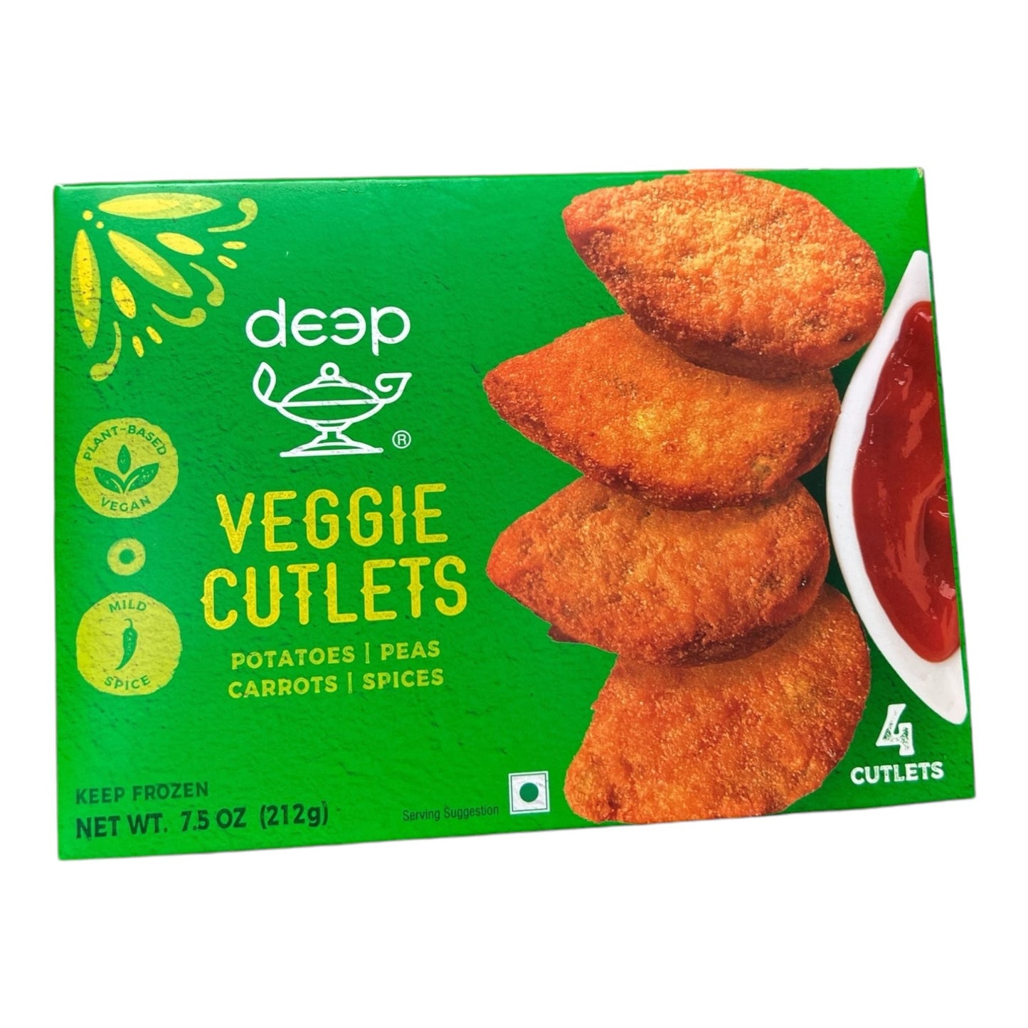 Frozen Deep Veg Cutlets (Pack of 4)