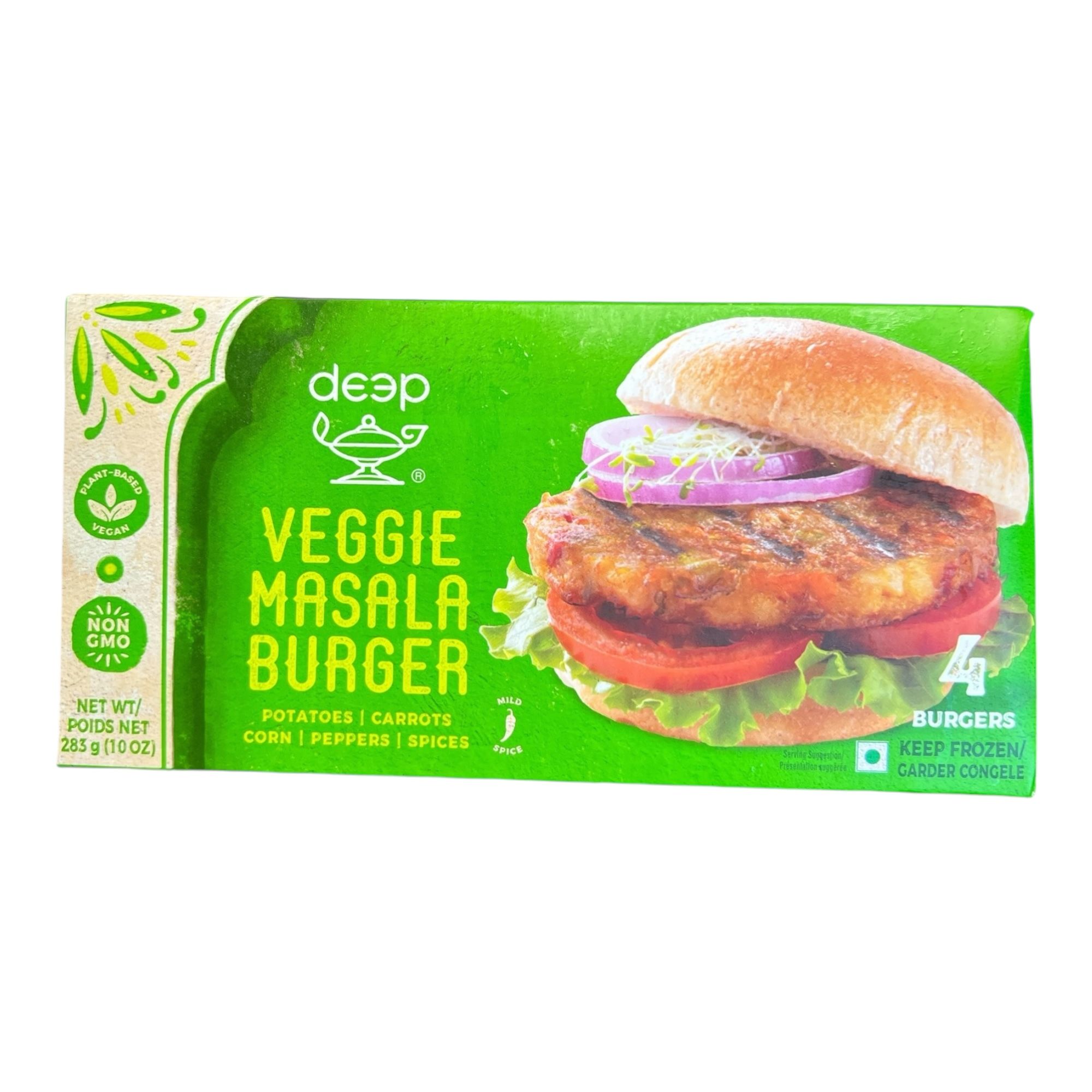 Frozen Deep Veg Masala Burger (Pack of 4)