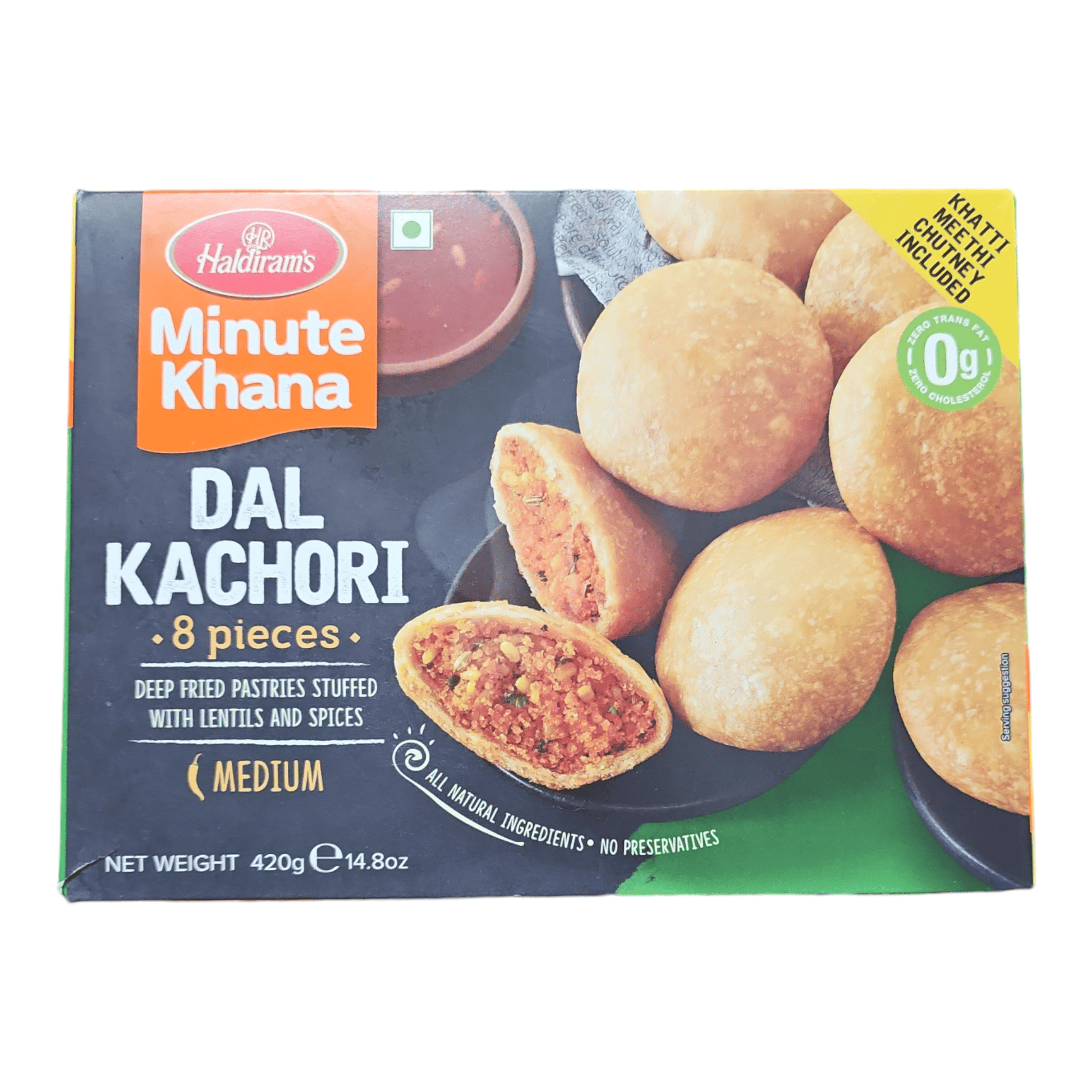 Frozen Haldiram Dal Kachori 420 Gm (Pack of 8)