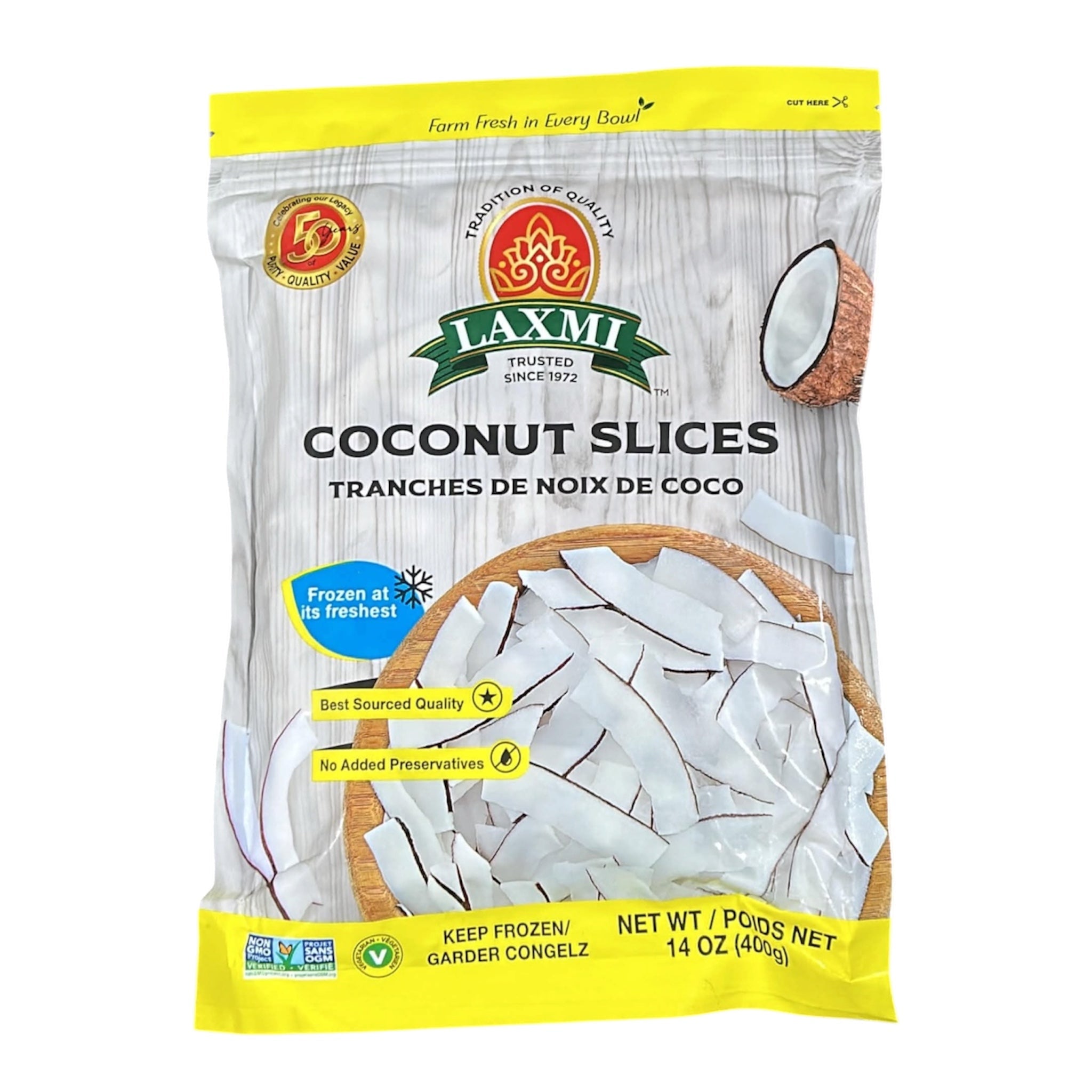Frozen Laxmi Coconut Slices 400 GM