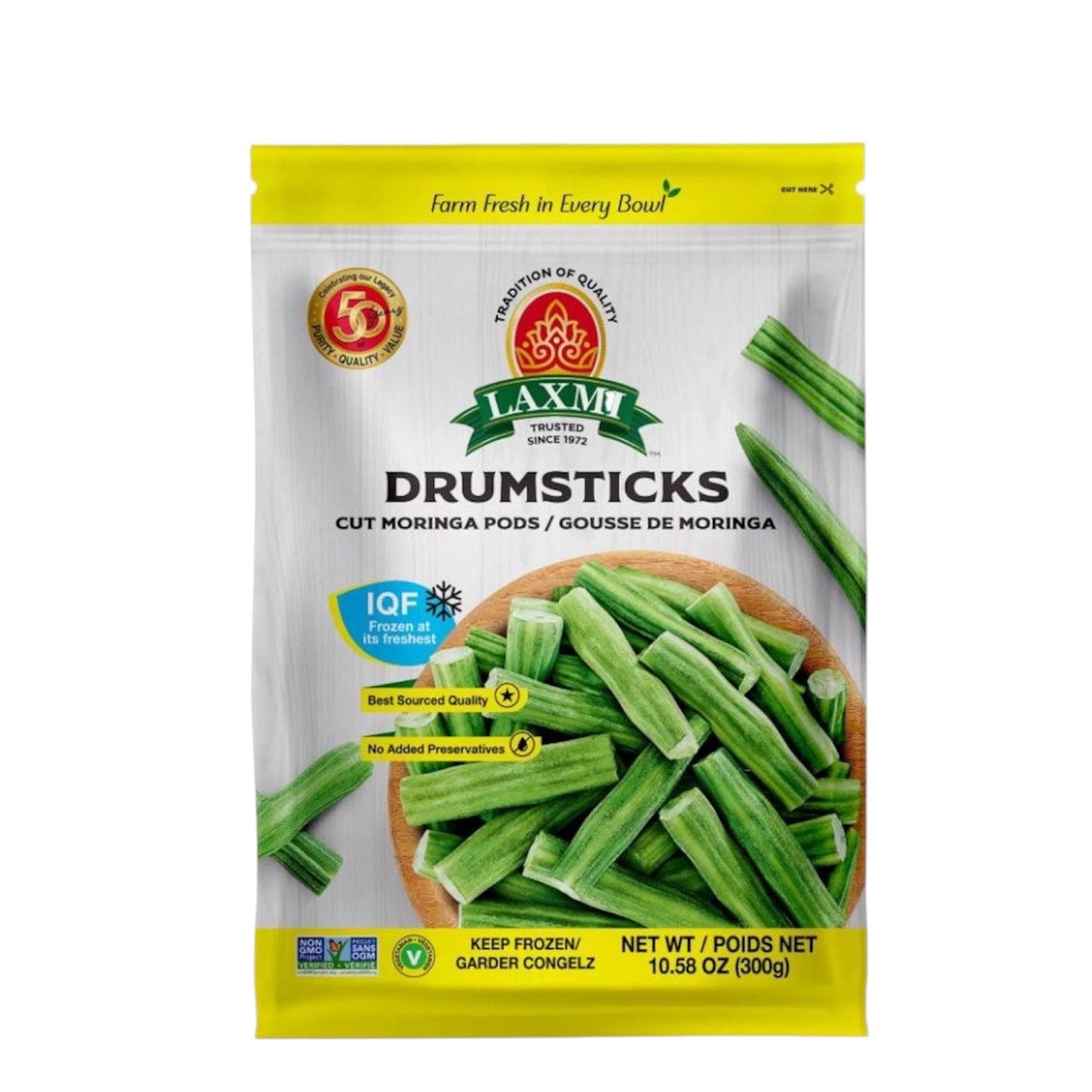 Frozen Laxmi Drumstick cut 300 gm