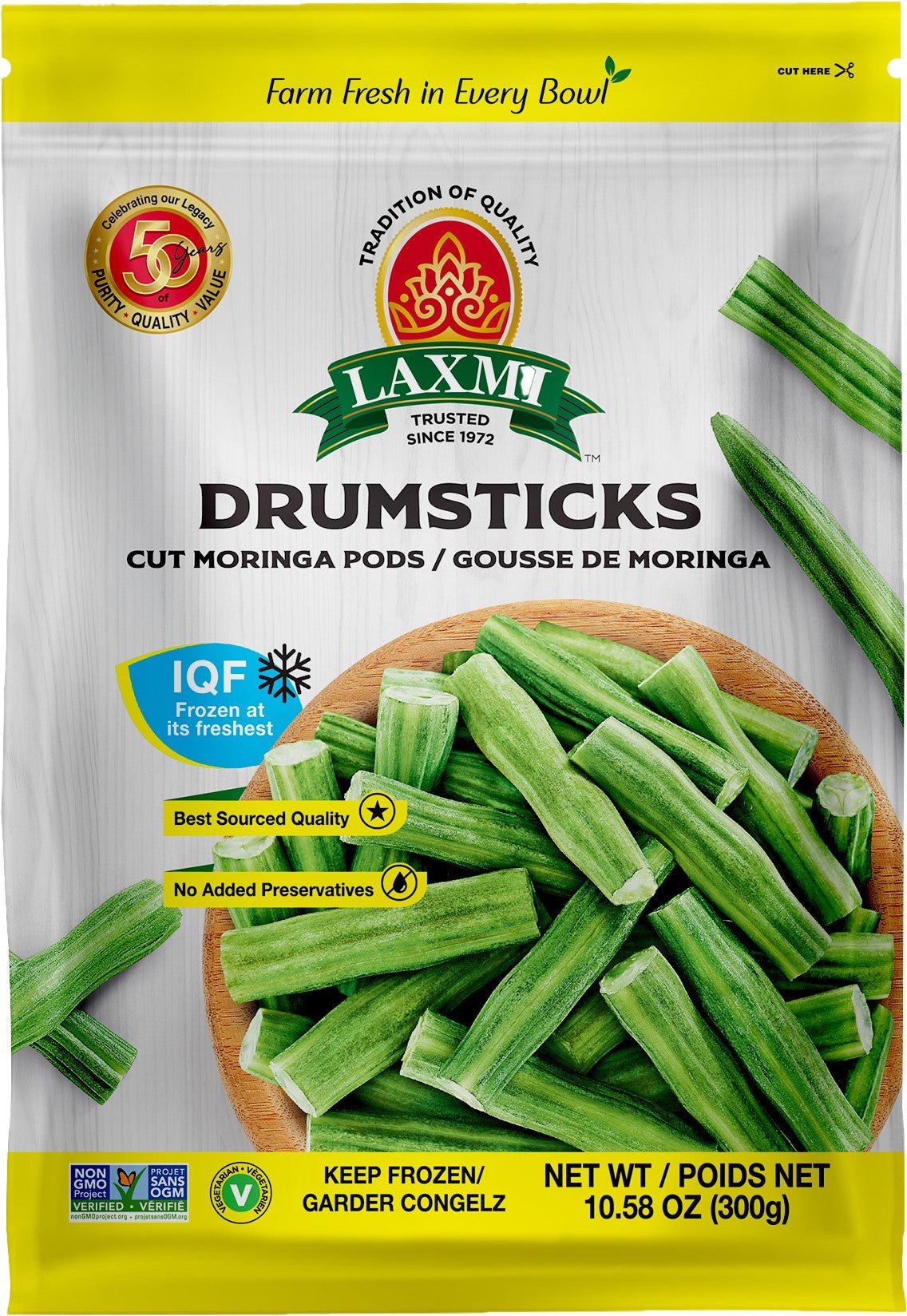 Frozen Laxmi Drumstick cut 300 gm