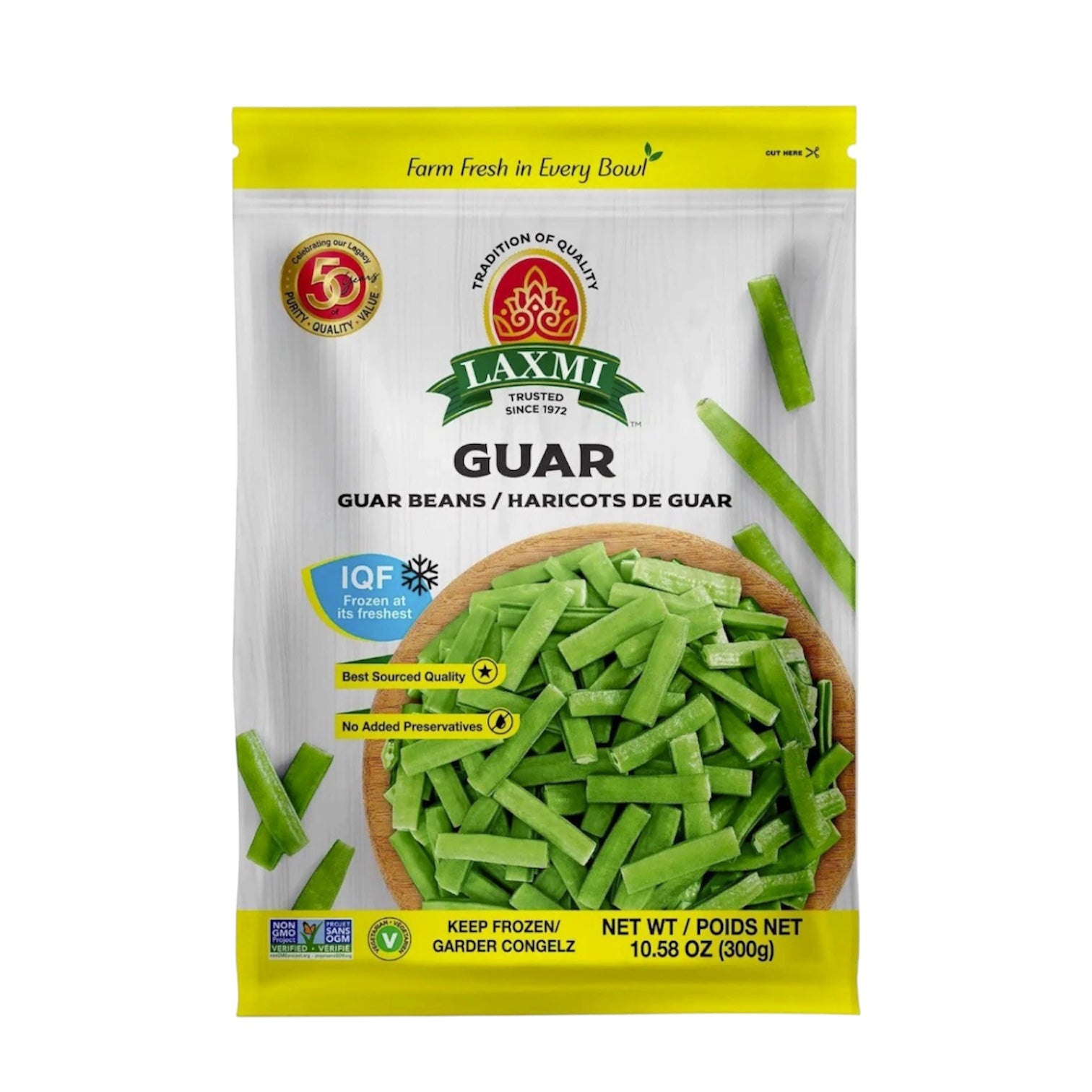 Frozen Laxmi Guar Cut 300 Gm