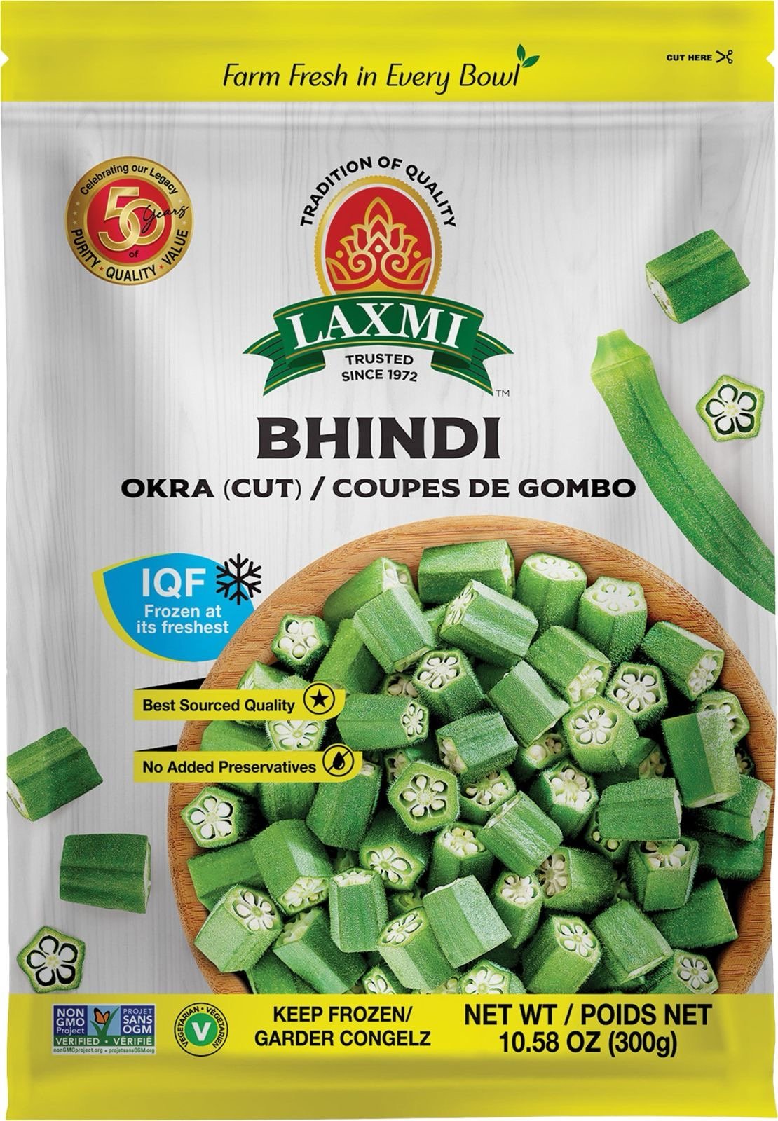 Frozen Laxmi Okra Cut 300 Gm