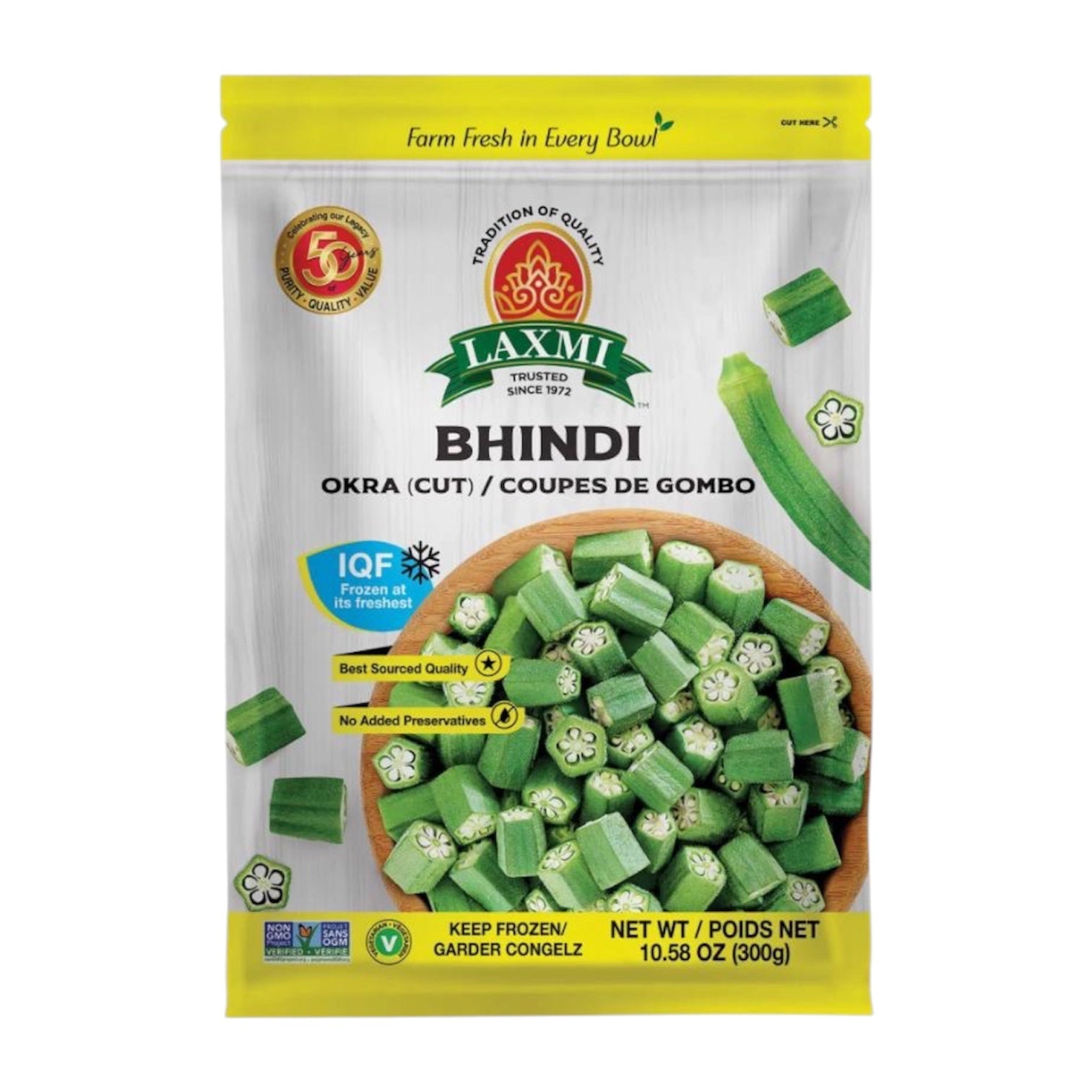Frozen Laxmi Okra Cut 300 Gm