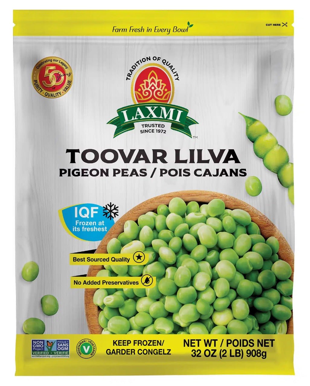 Frozen Laxmi Toovar Lilva 300 Gm