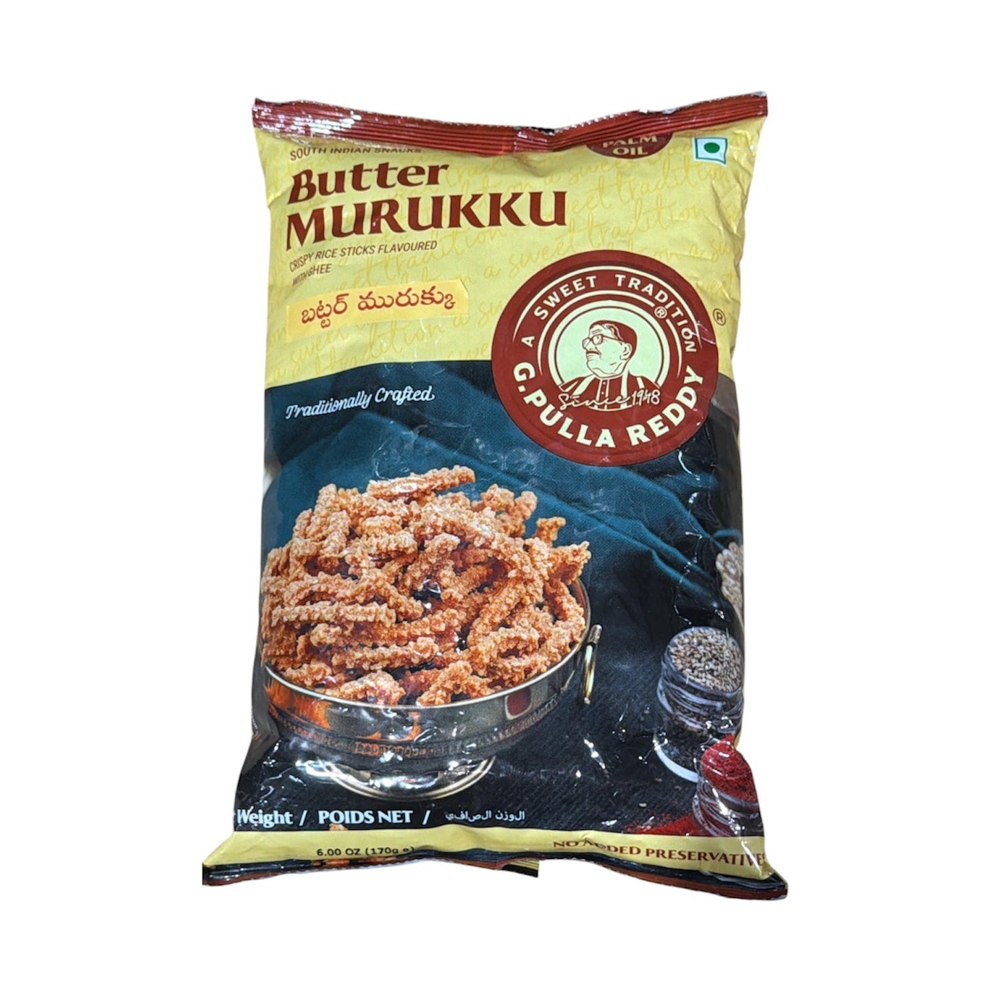G Pulla Reddy Butter Murukku 170 Gm