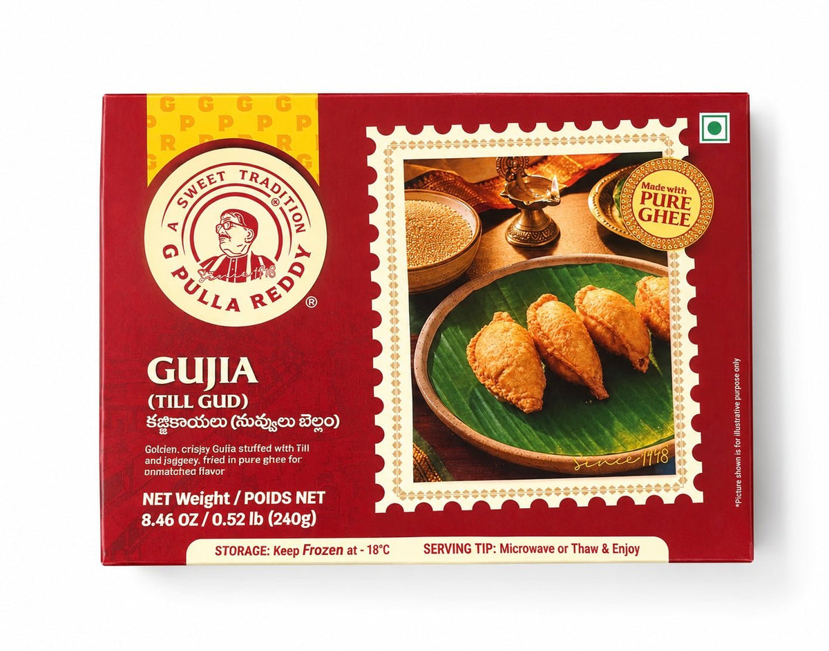 G Pulla Reddy Gujia (Till gud) 250 Gm (Pure Ghee)