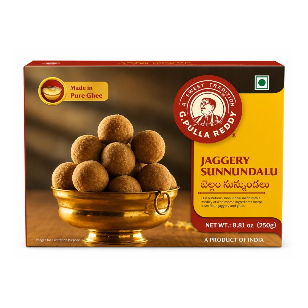G Pulla Reddy Jaggery Sunundalu 250 GM