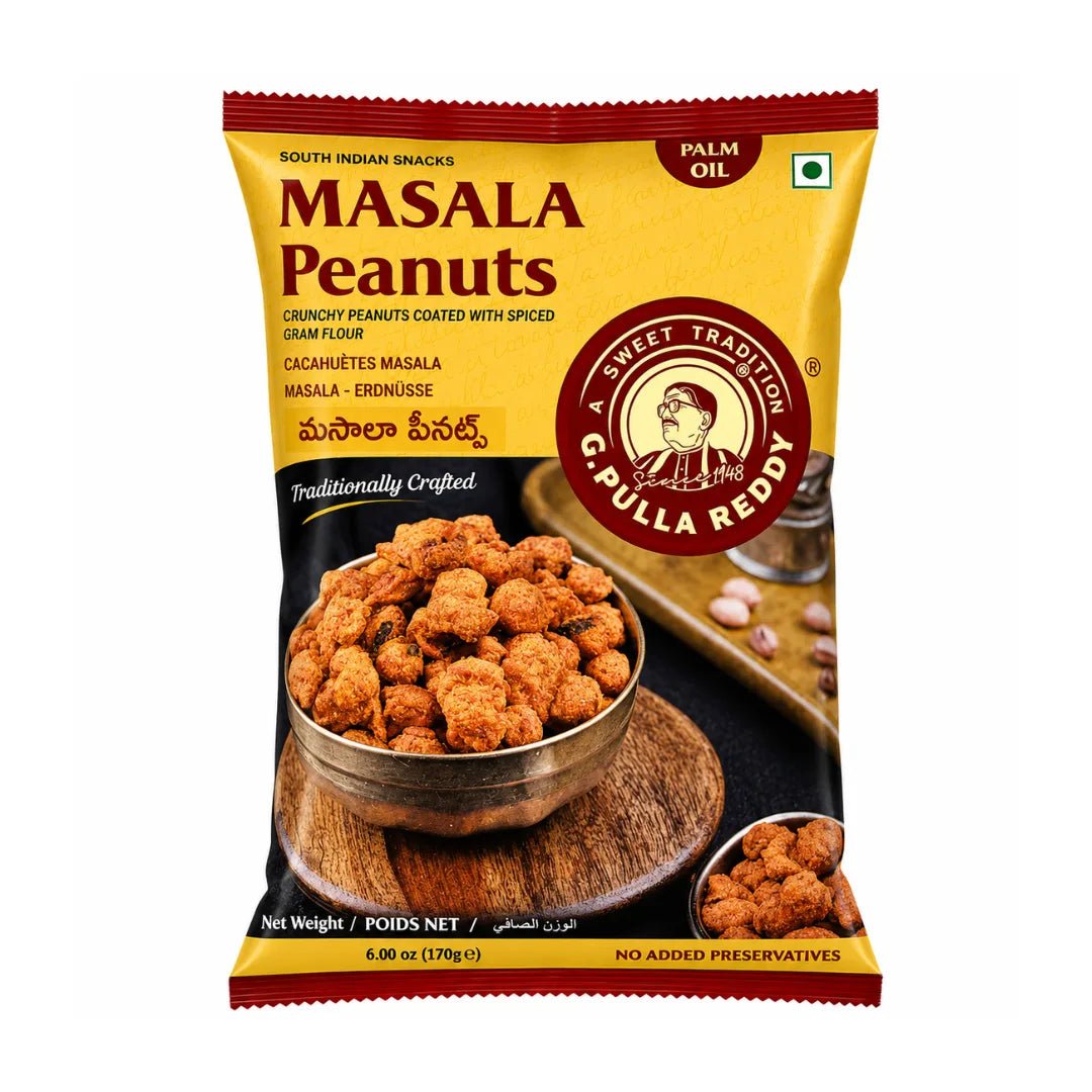 G Pulla Reddy Masala Peanuts 170 GM