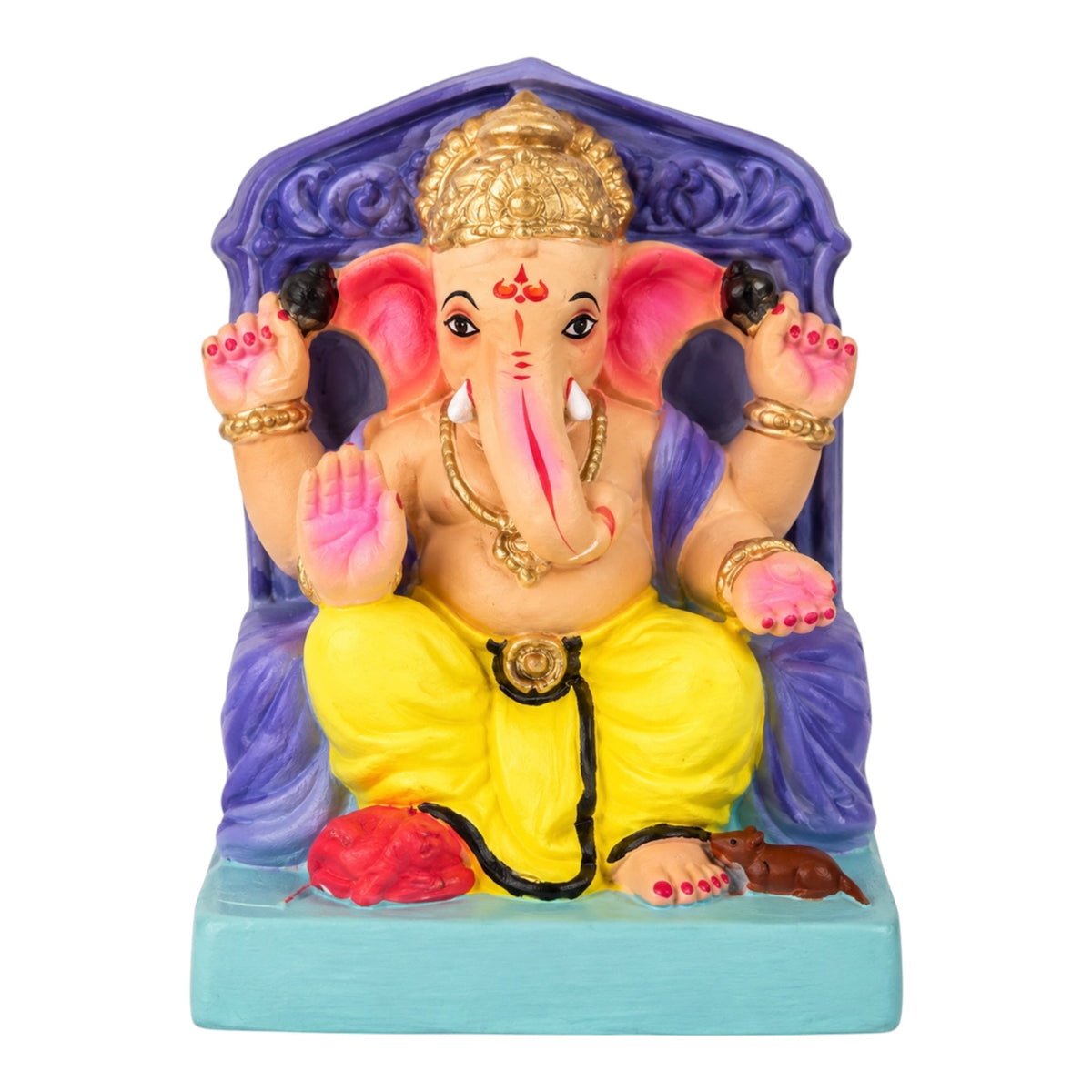 Ganesh Idol 6" (coloured)