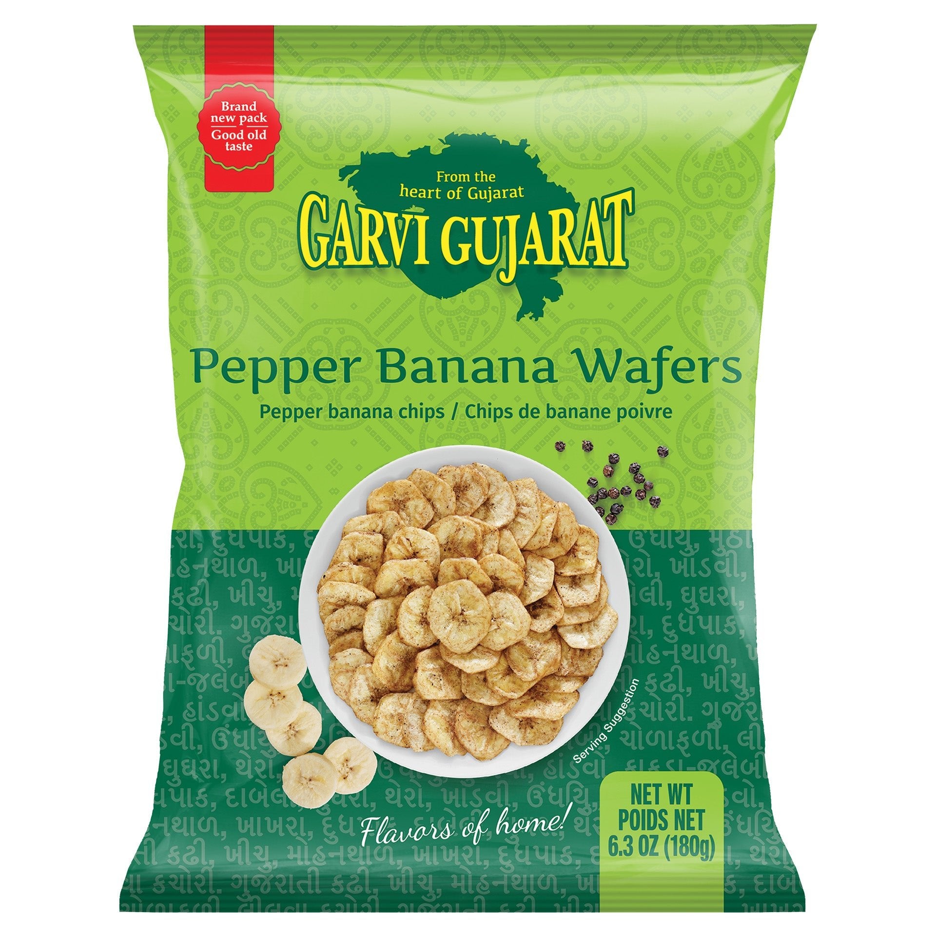 Garvi Gujarat Banana Chips Pepper 180 Gm