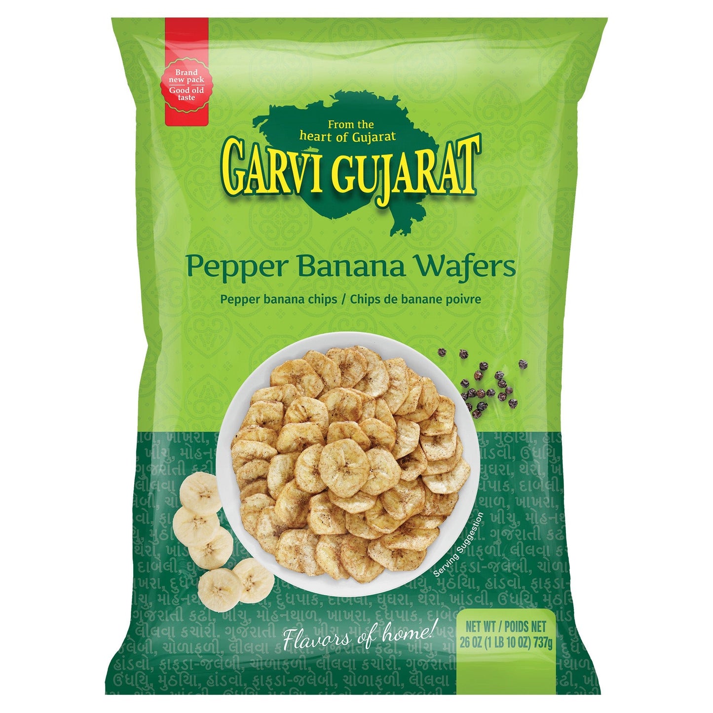 Garvi Gujarat Banana Chips Pepper 737 GM