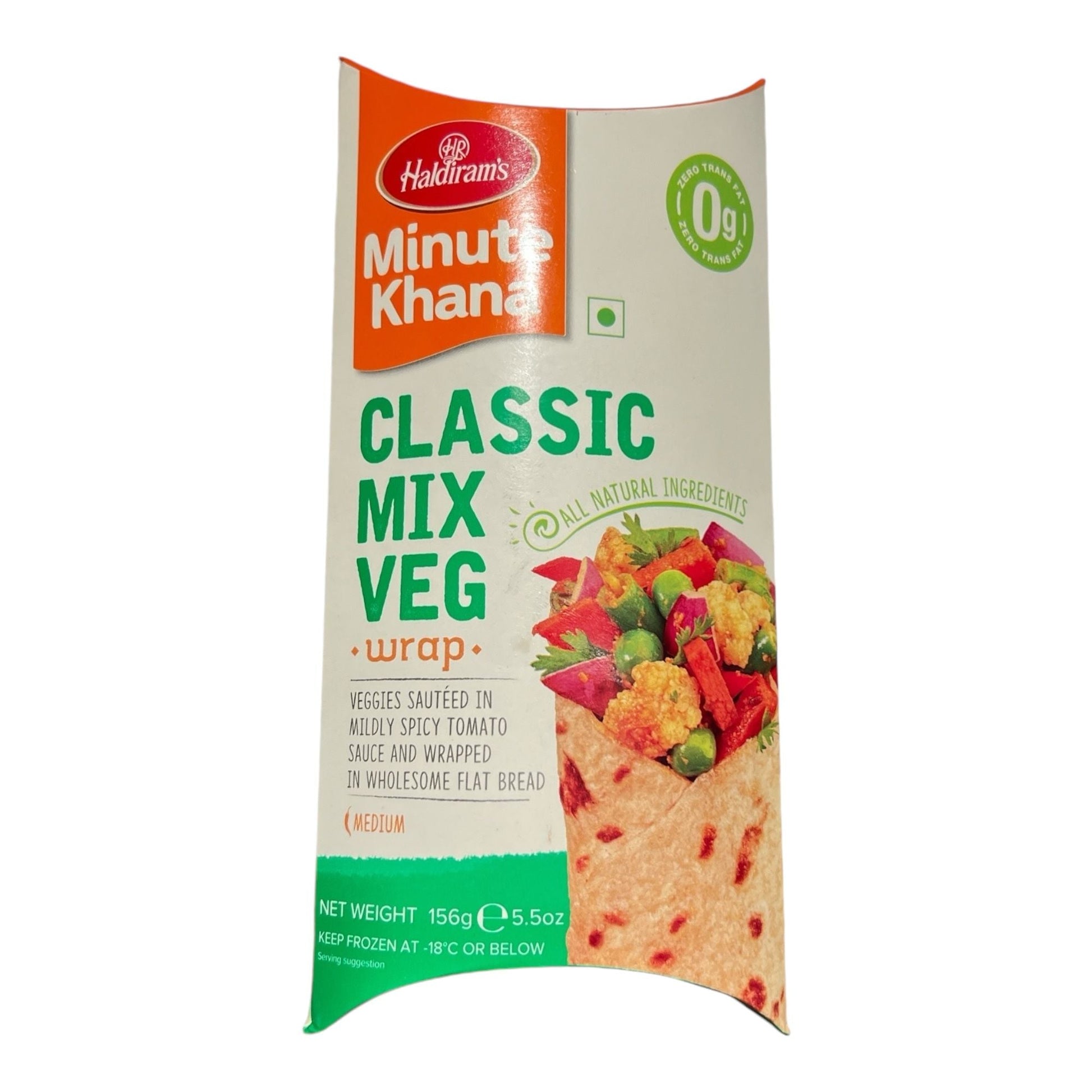 Haldiram Desi Wraps Classic Mix Veg 156 Gm