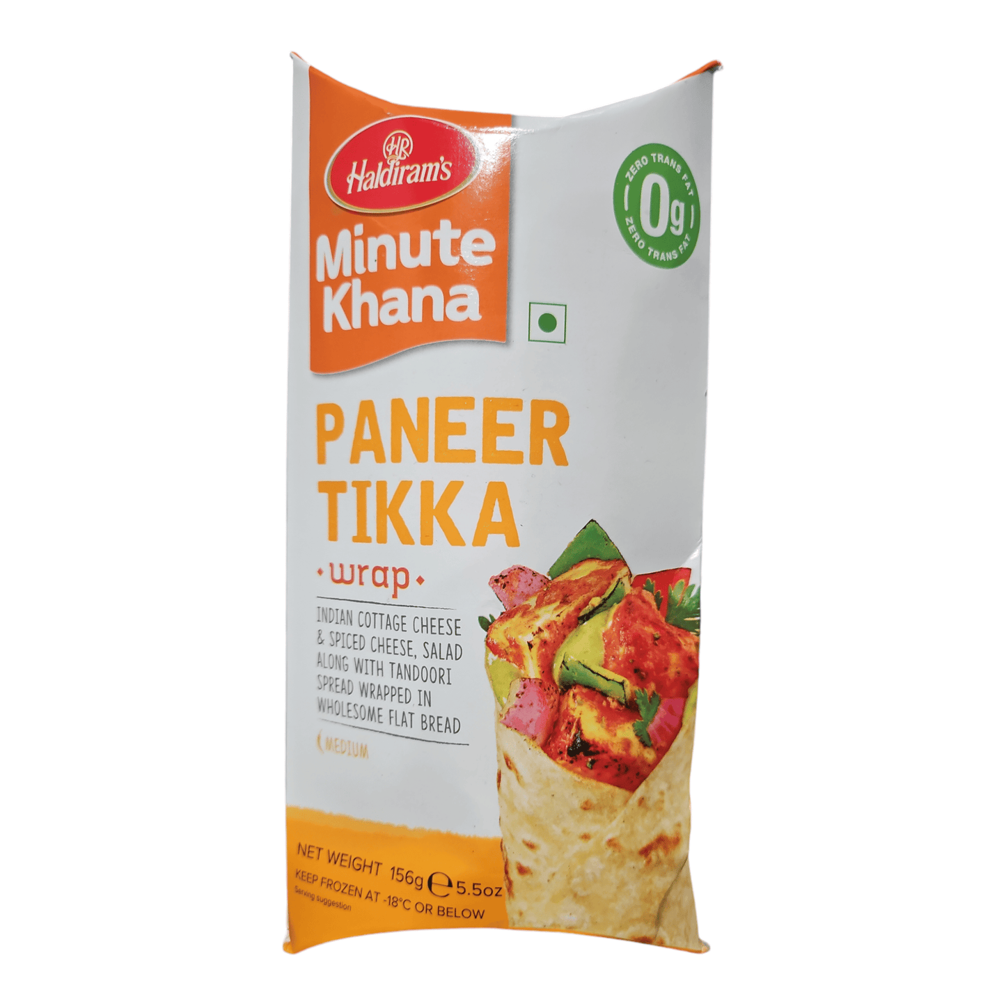 Haldiram Desi Wraps Paneer Tikka 156 Gm