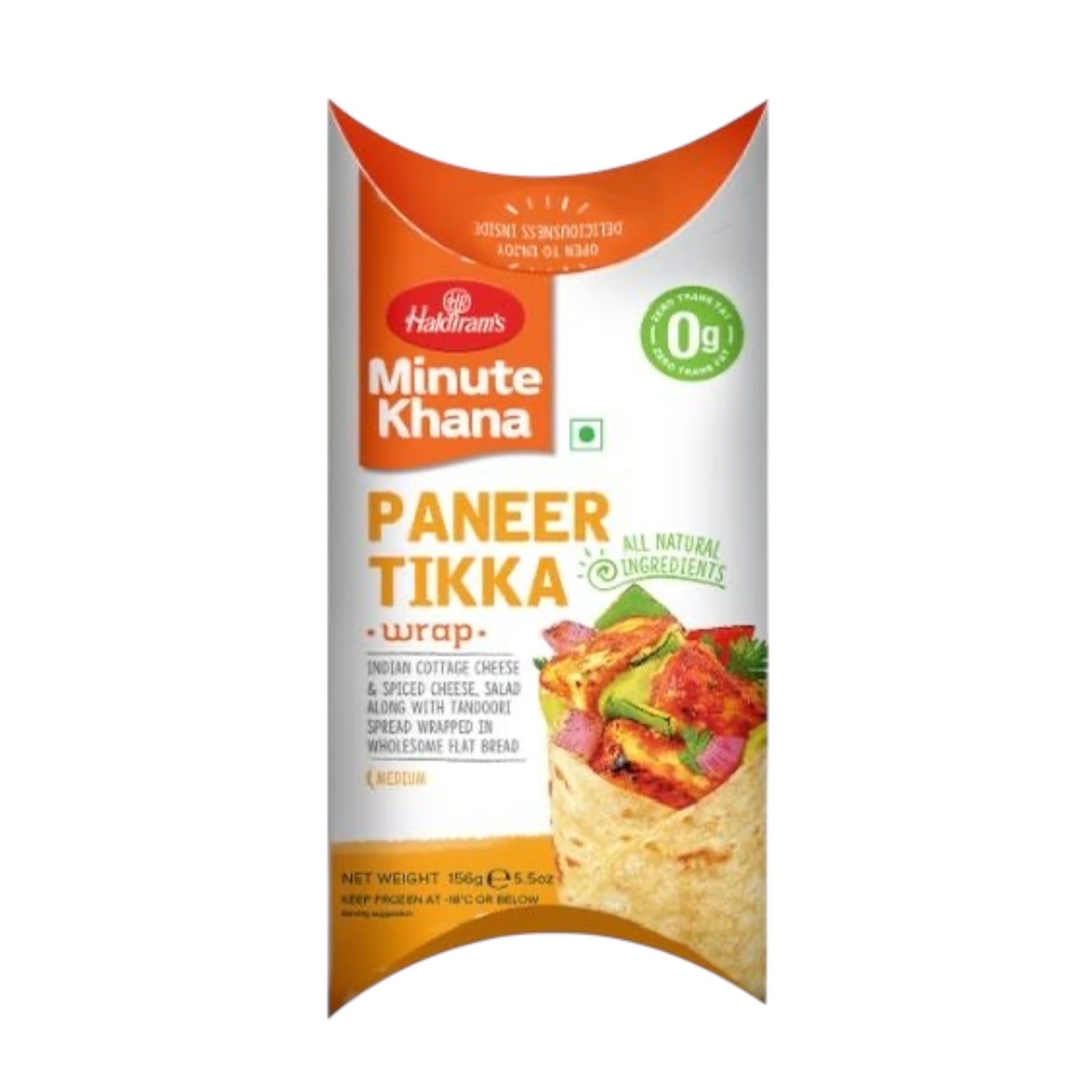 Haldiram Desi Wraps Paneer Tikka 156 Gm