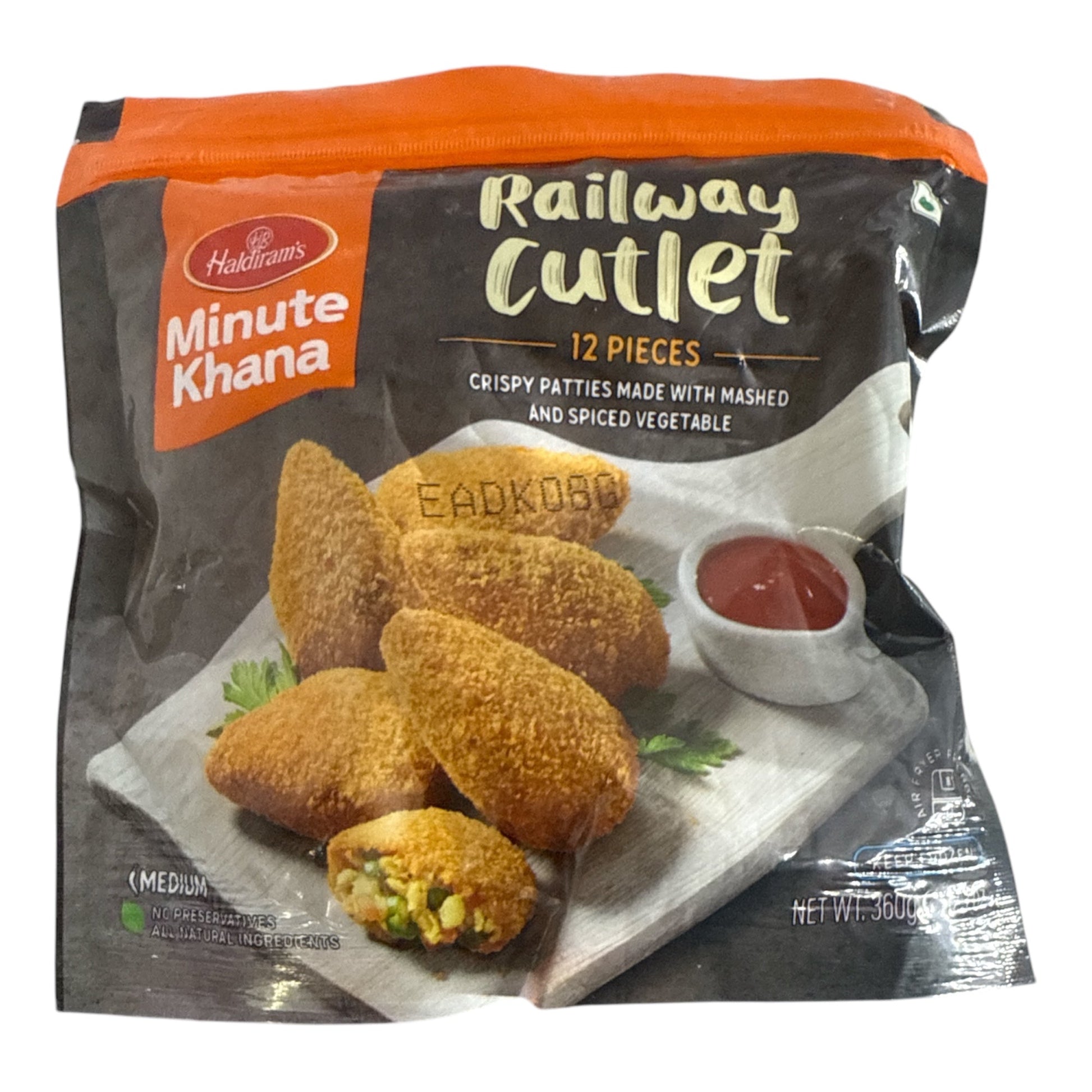 Haldiram Frozen Railway Cutlet 360 gm