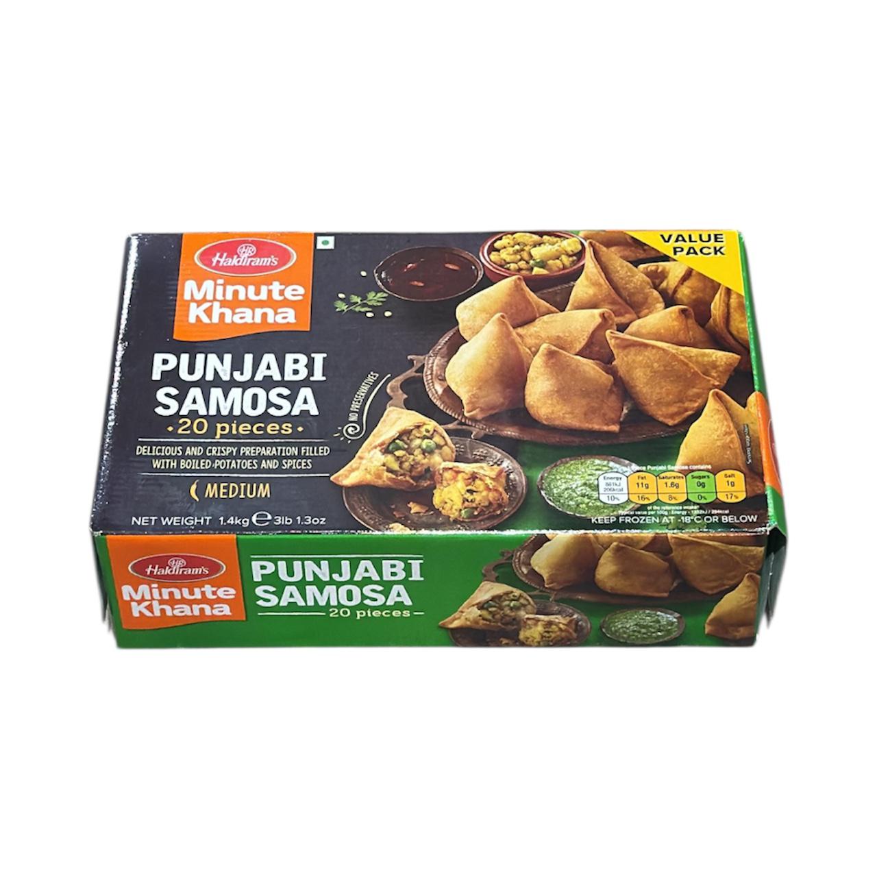 Haldiram Punjabi Samosa Value Pack 1.4 KG (Pack of 20)