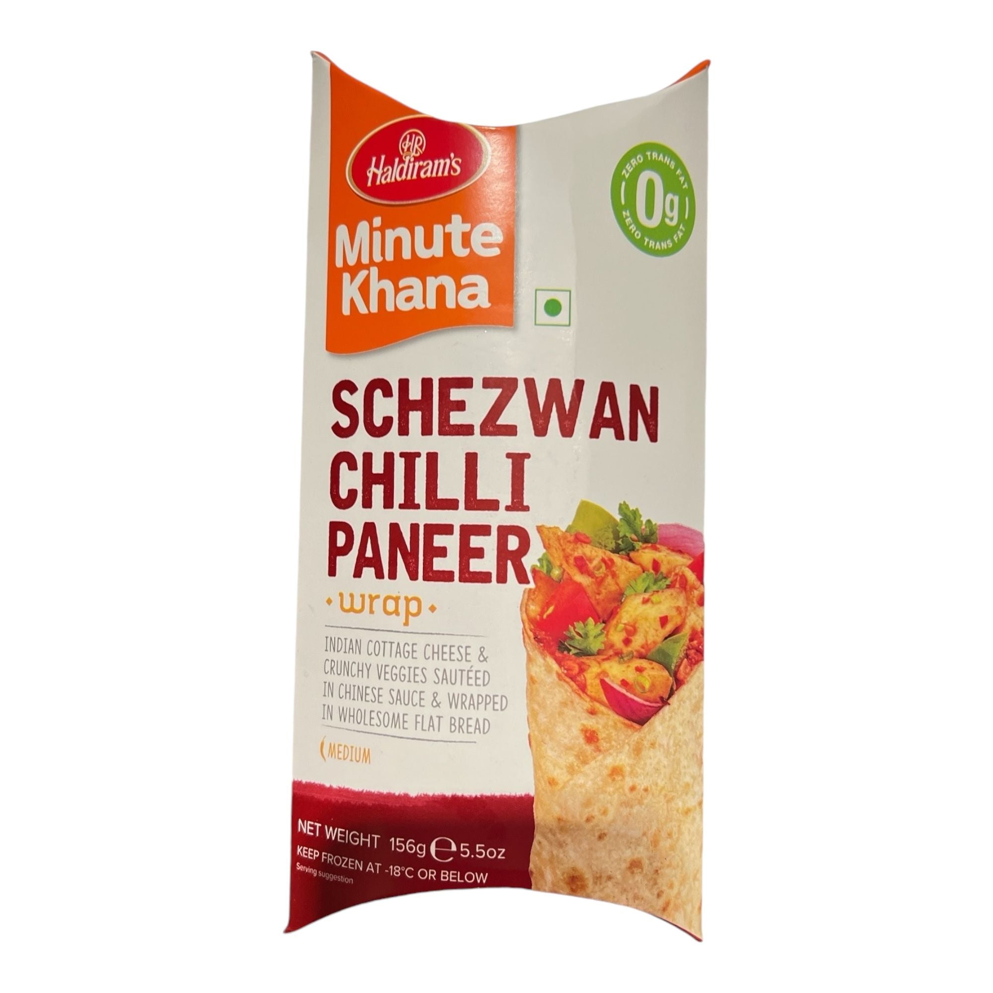 Haldiram Schezwan Desi Wraps Chilli Paneer 156 Gm