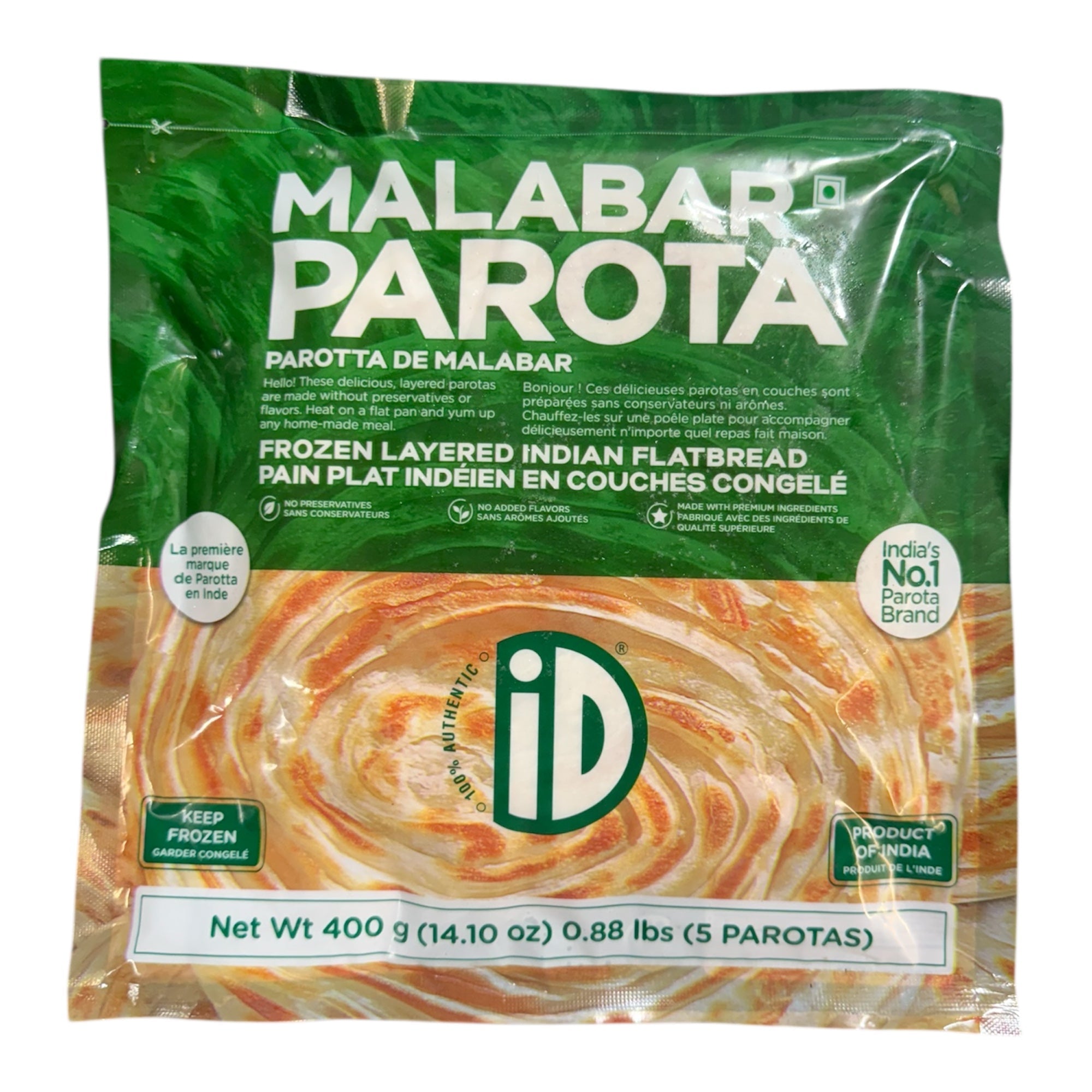 ID Malabar Parota 400 gm (5 Pc)