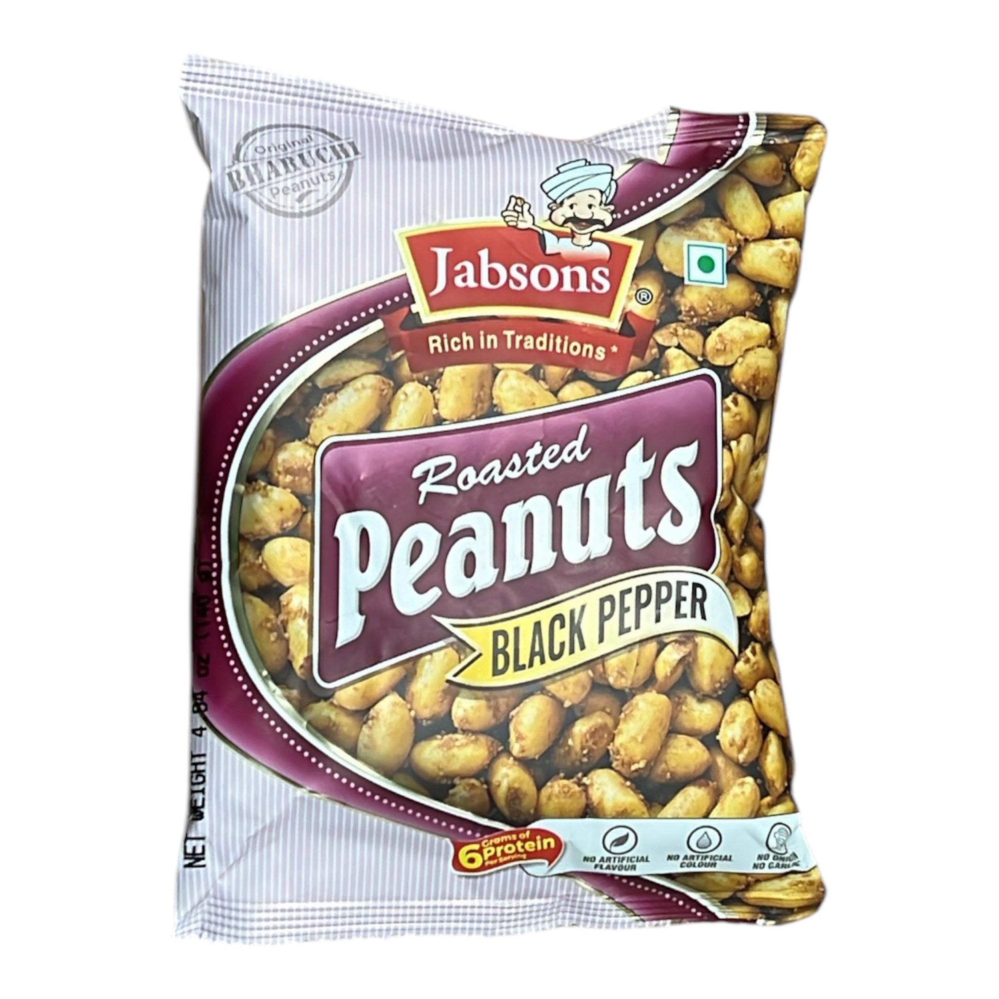 Jabsons Roasted Peanuts Black Pepper 140 Gm