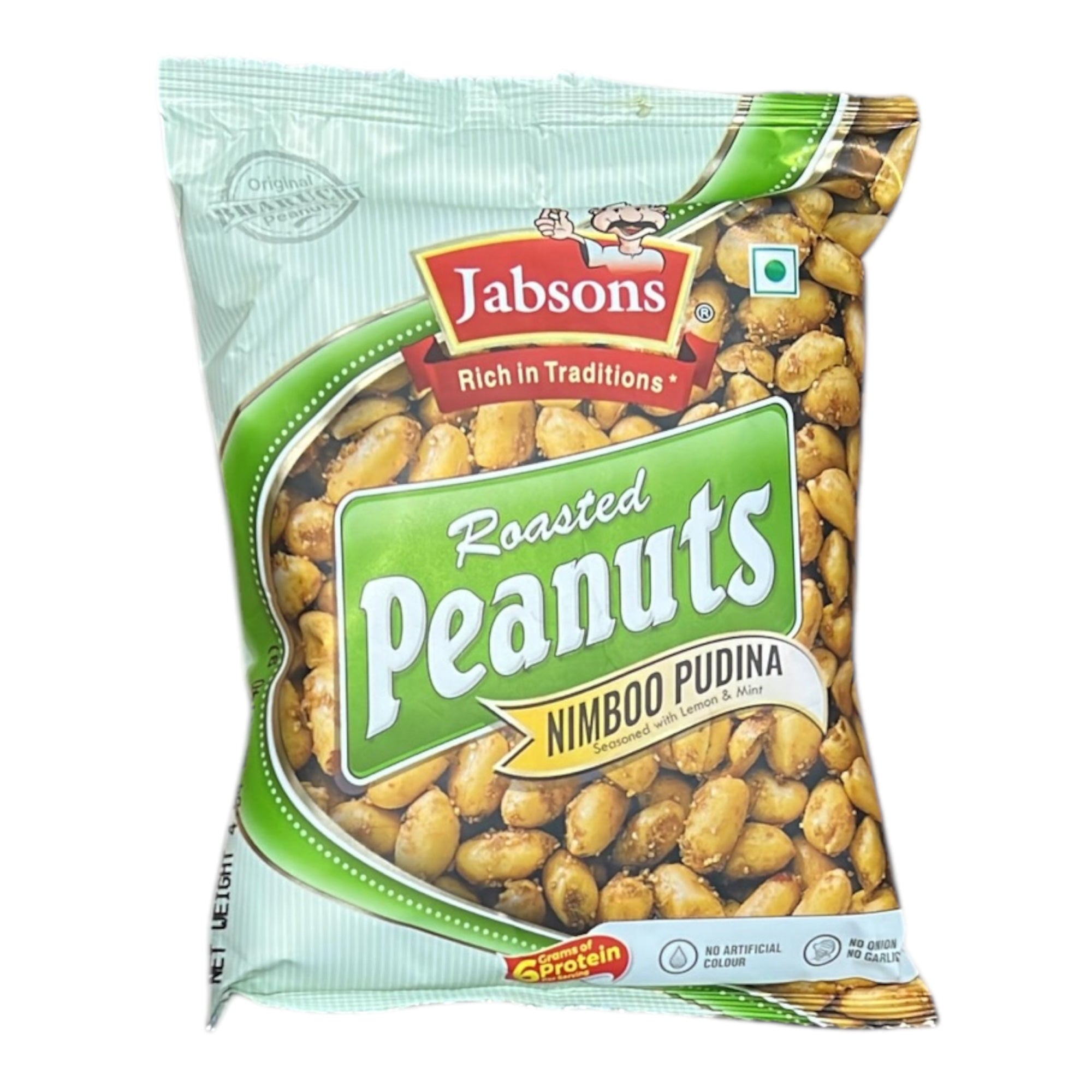Jabsons Roasted Peanuts Nimboo Pudina 140 Gm