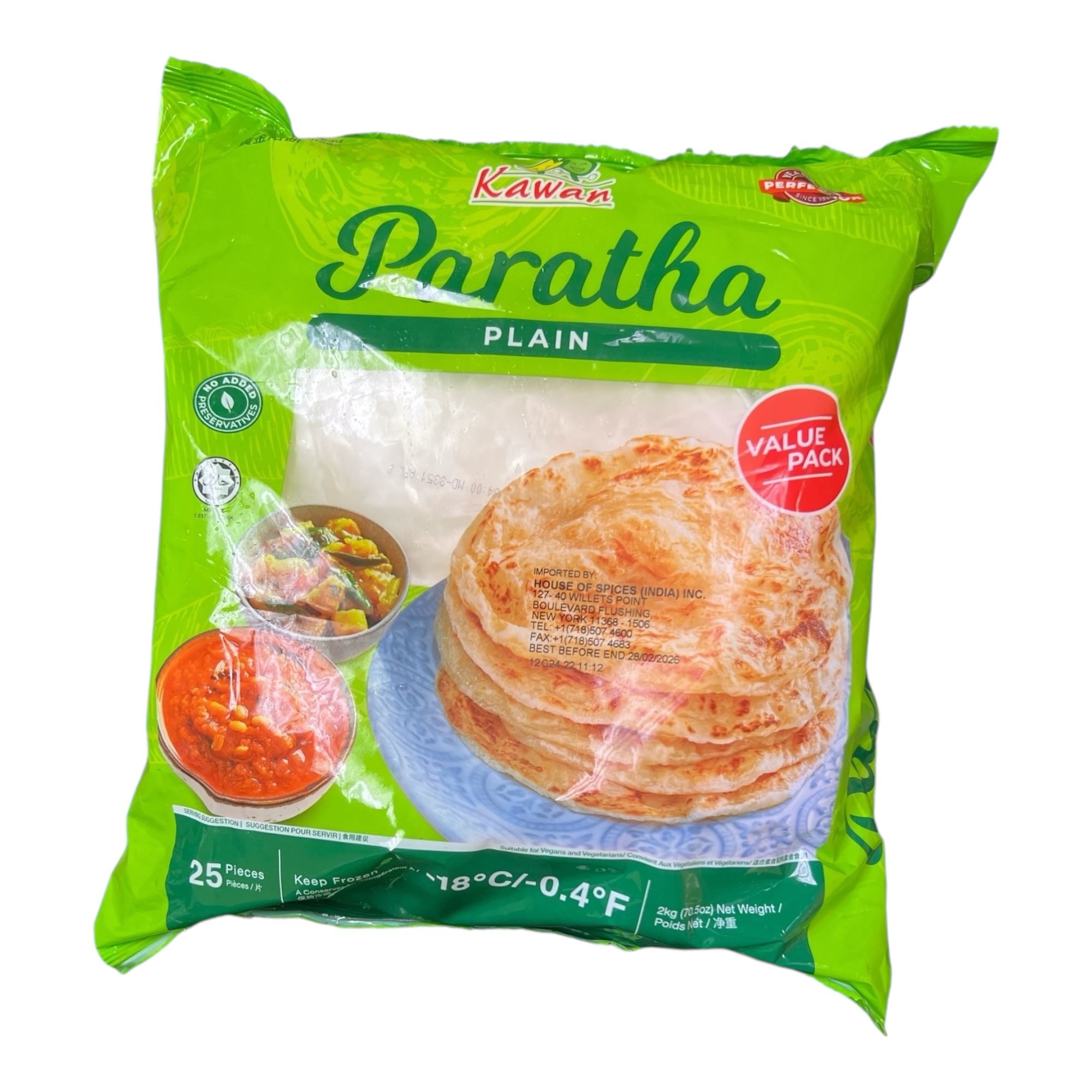 Kawan Paratha Plain (Pack of 25)