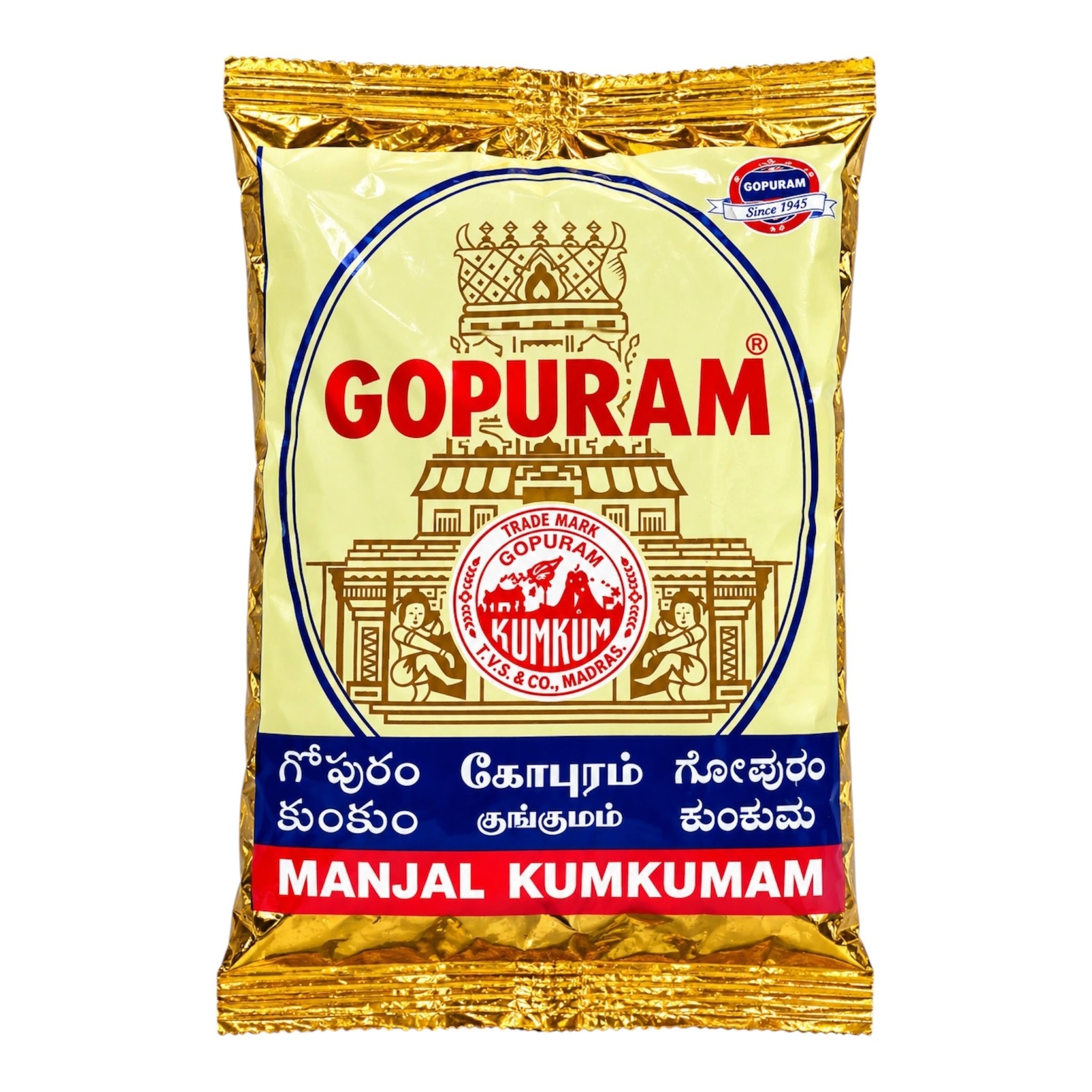 KumKum Gopuram Manjal red no-1 200 GM