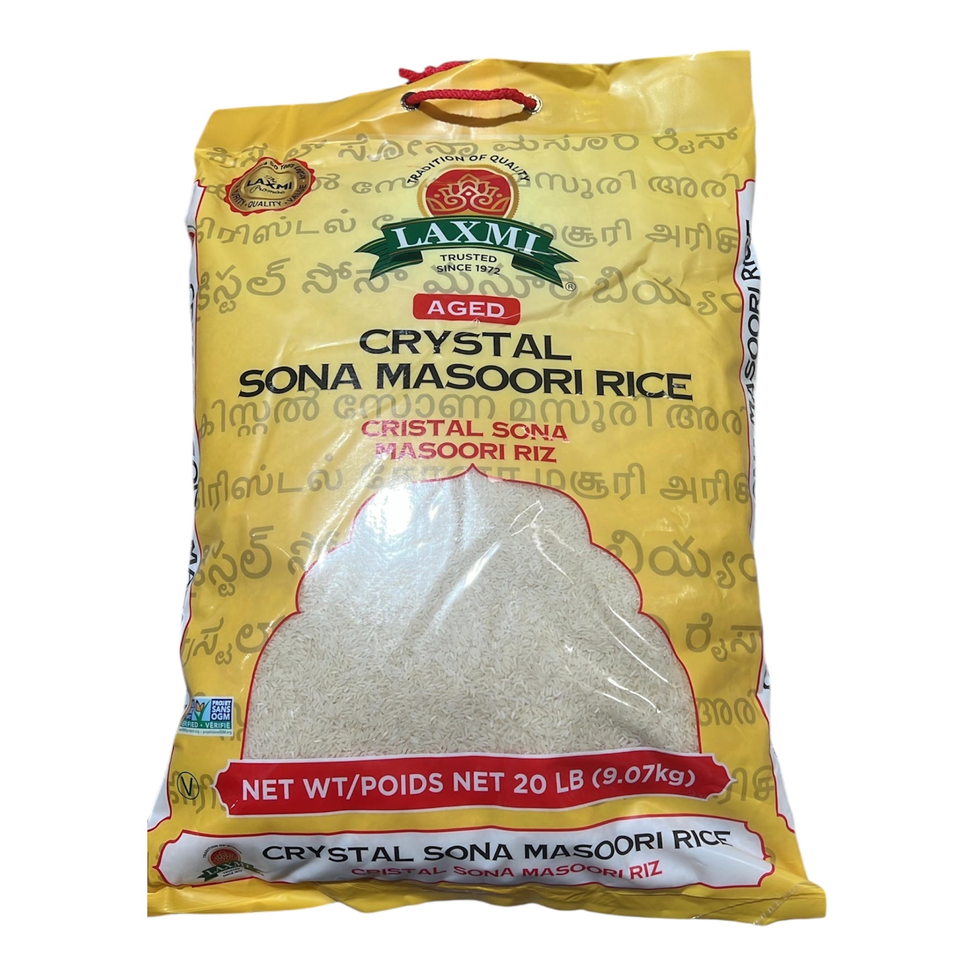 Laxmi Crystal Sona Masoori Rice 20 LB