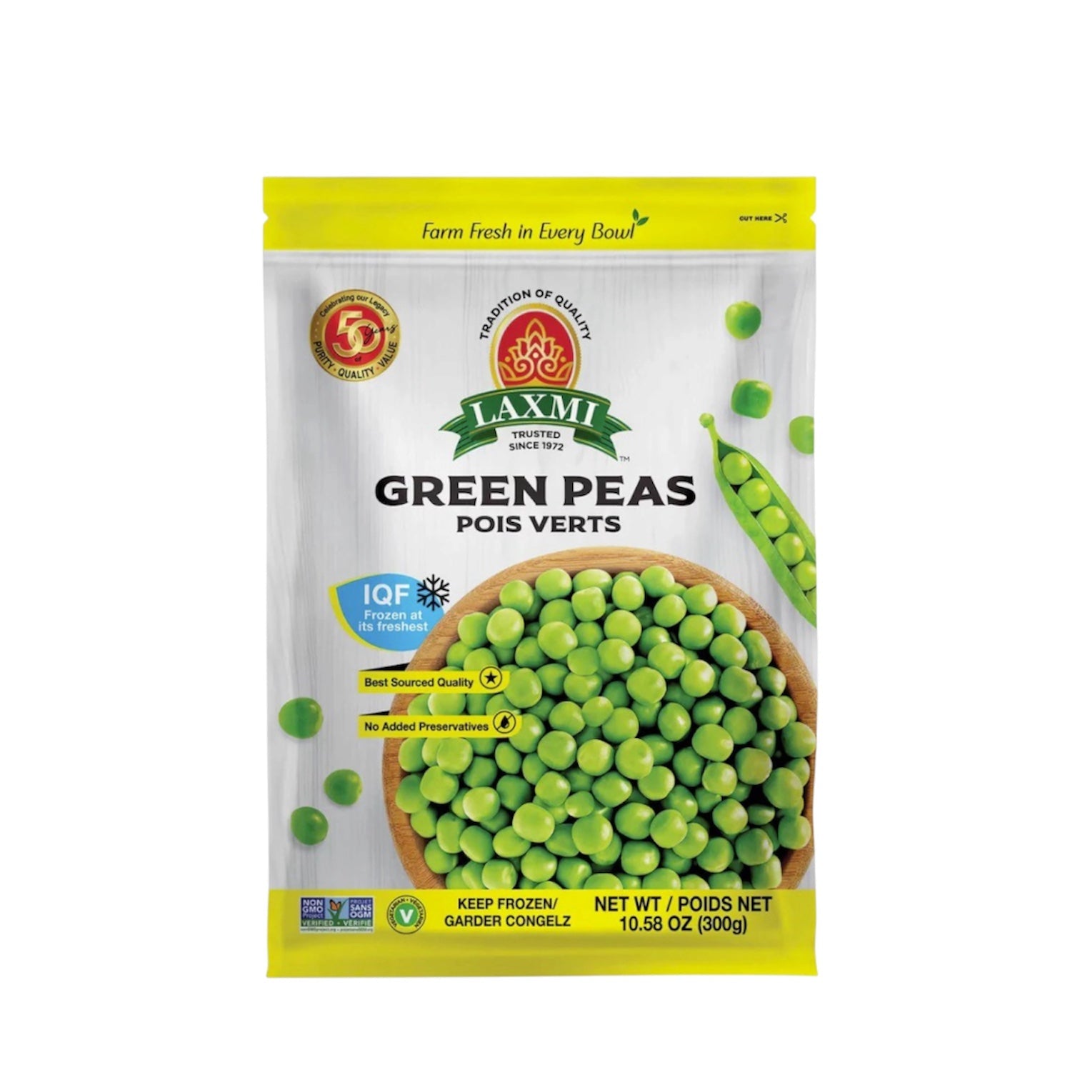 Laxmi Frozen Green Peas (Indian) 300 gm