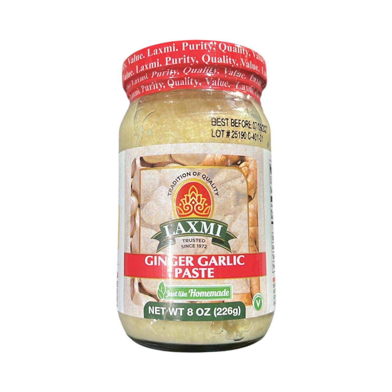 Laxmi Ginger Garlic Paste 8 Oz