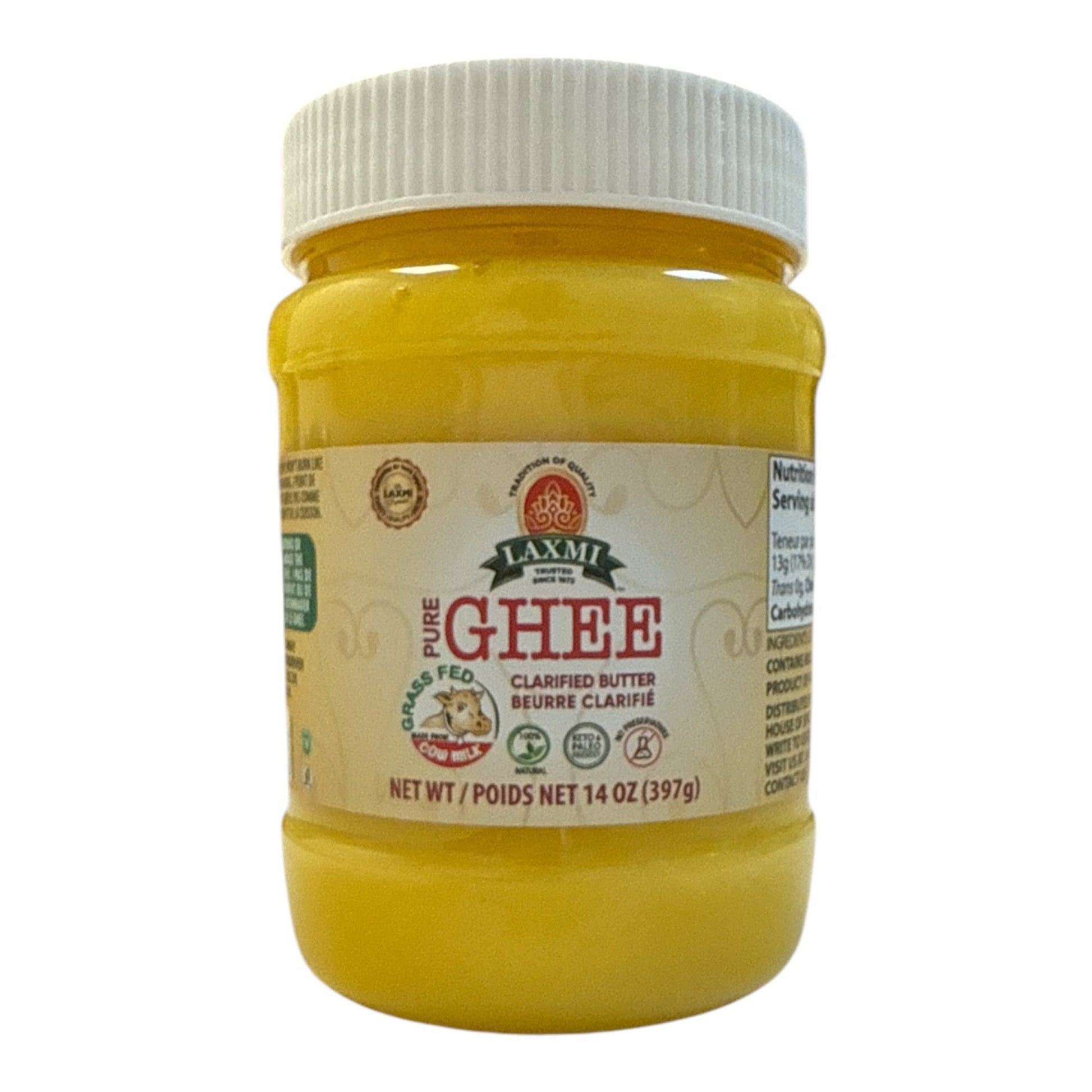 Laxmi Grass Fed Butter Ghee 14 oz