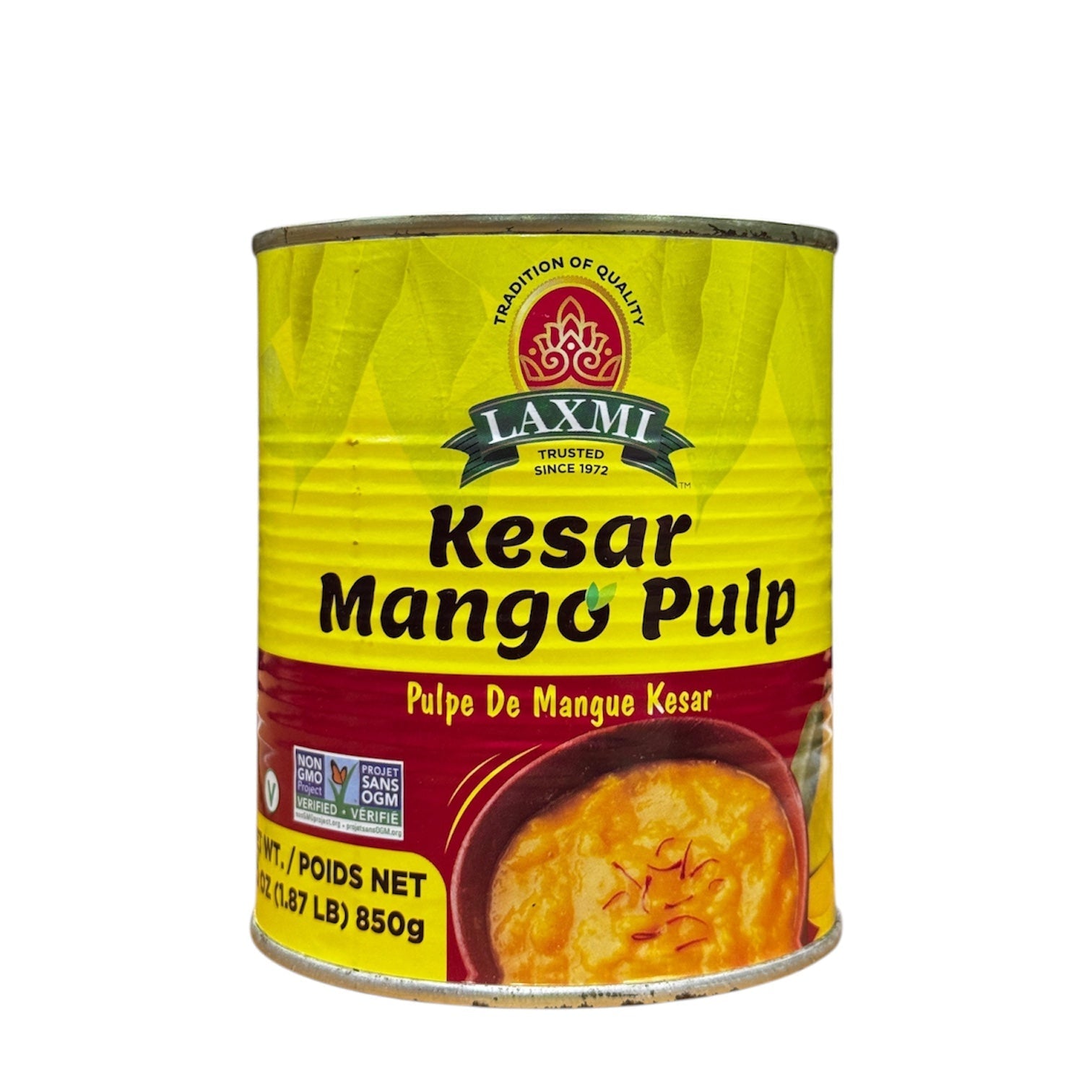 Laxmi Kesar Mango Pulp each 850gm