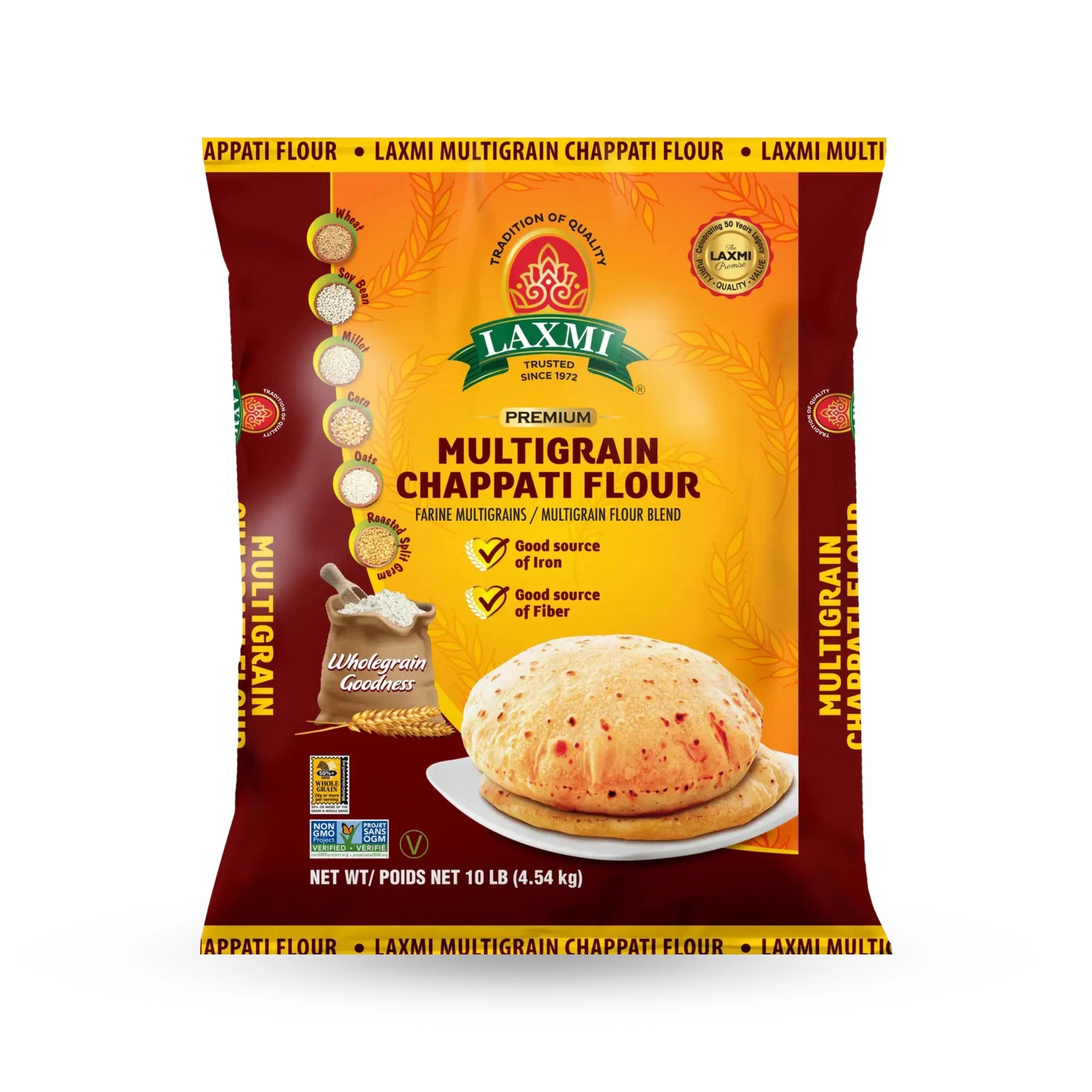 Laxmi Multigrain Chapati Flour 10 Lb