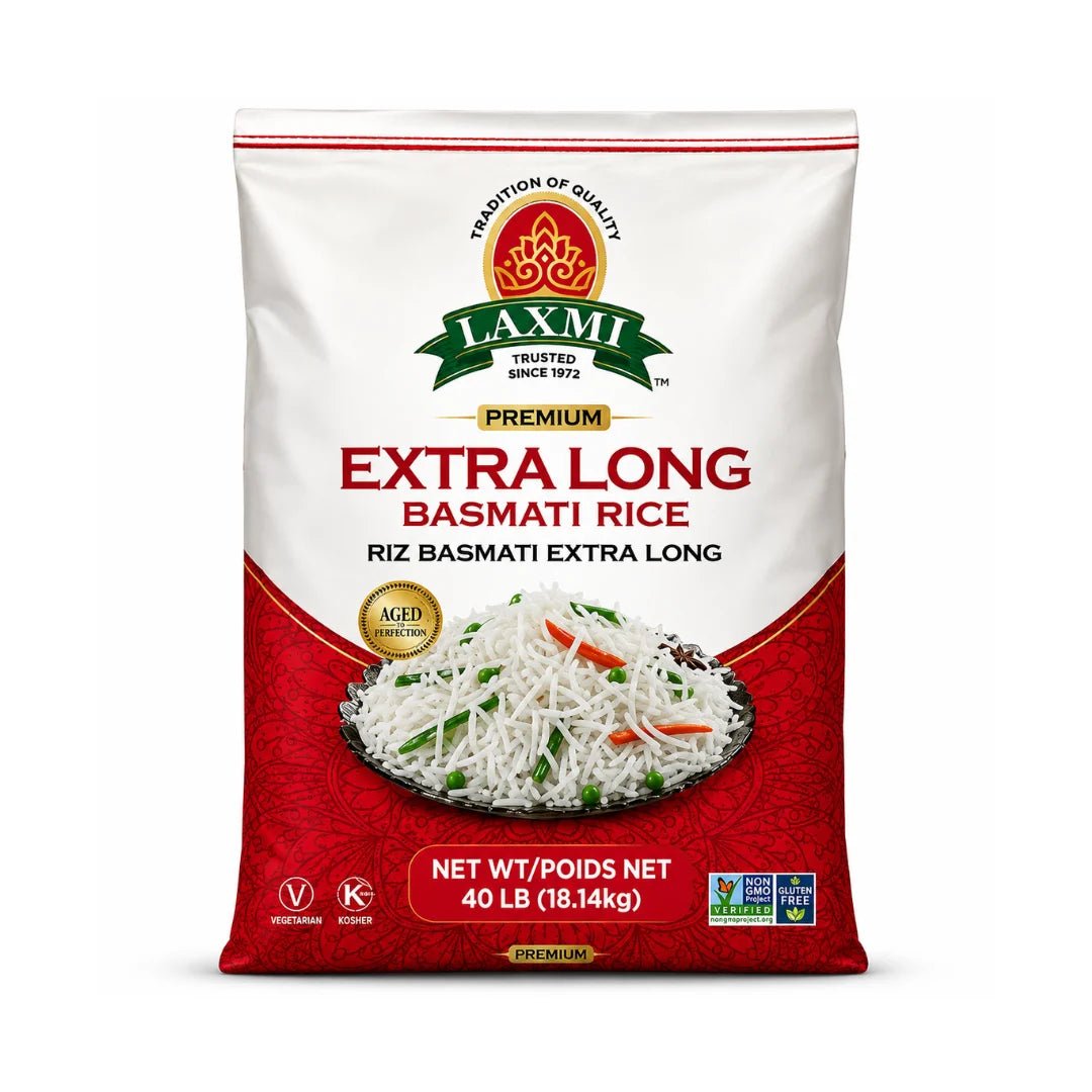 Laxmi Premium Extra Long Basmati Rice 40 Lb