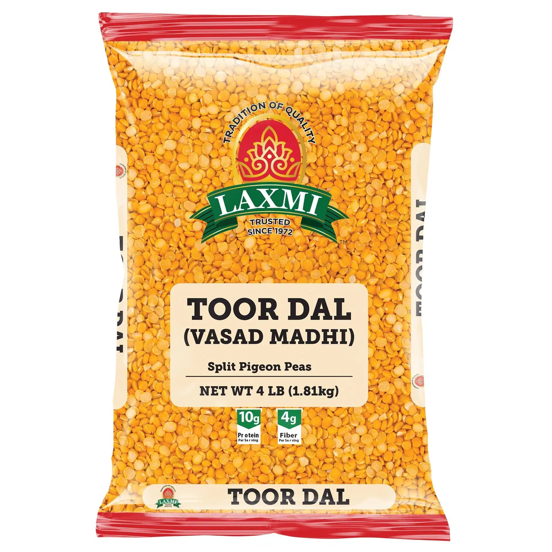 Laxmi Toor Dal (Vasad Madhi) 4 Lb