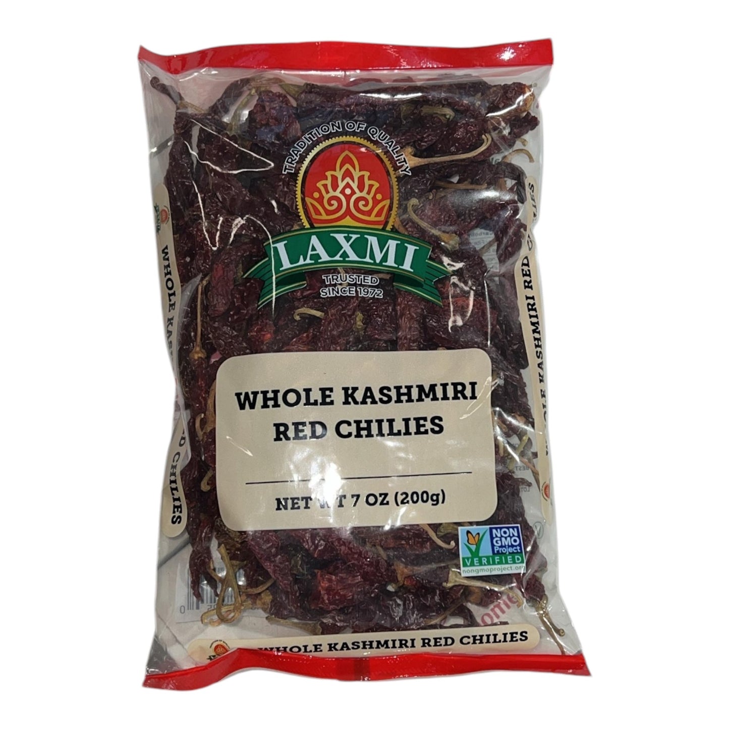 Laxmi Whole Kashmiri Red Chilli 200 Gm