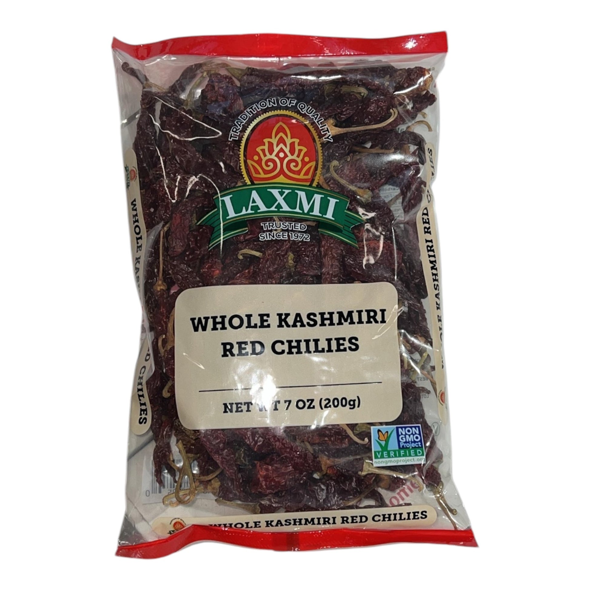 Laxmi Whole Kashmiri Red Chilli 200 Gm