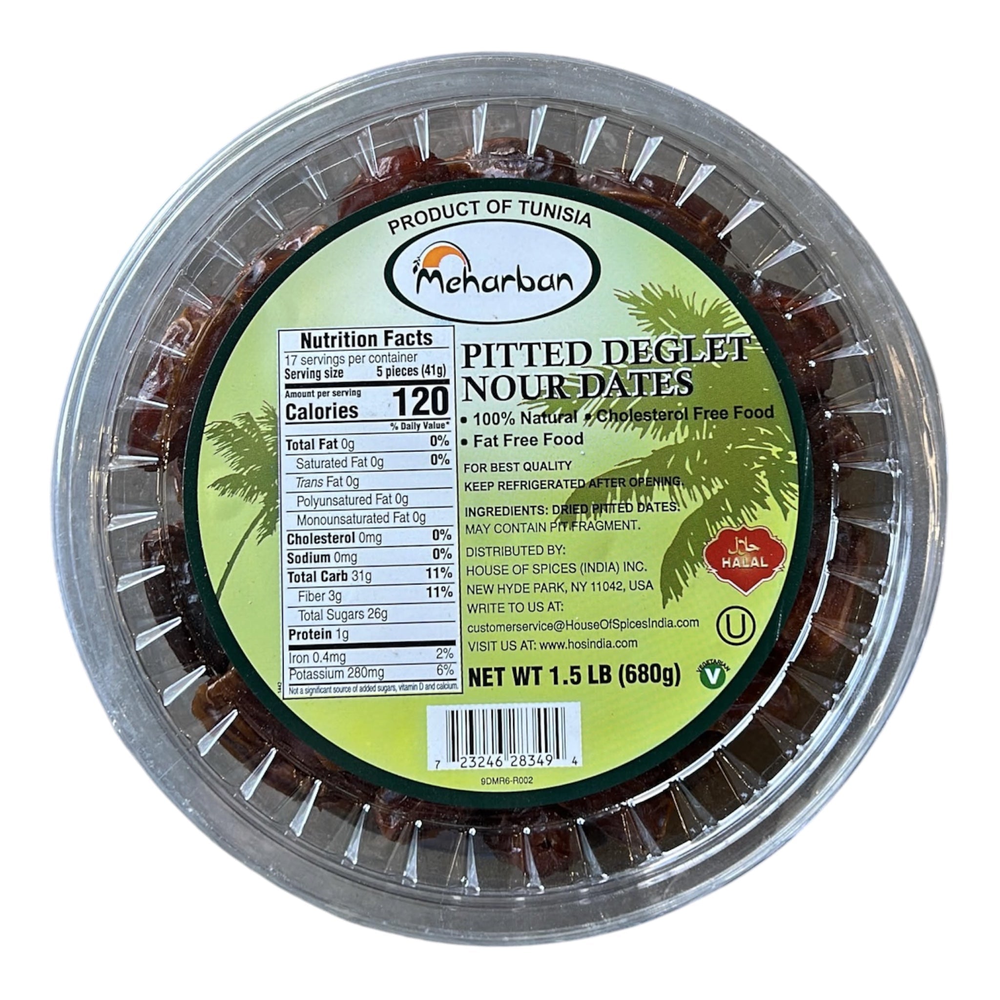 Meharban Pitted Dates 24 OZ