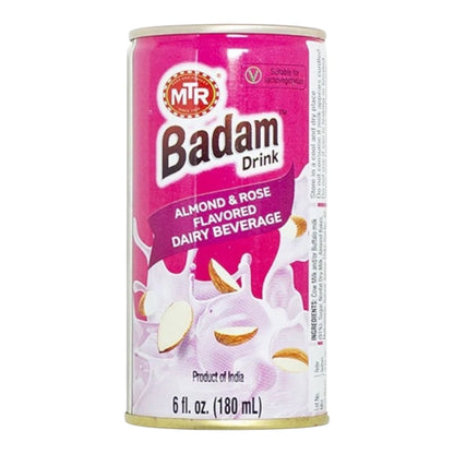 MTR Badam Milk Drink (Rose Flavor) tin each 180 ml