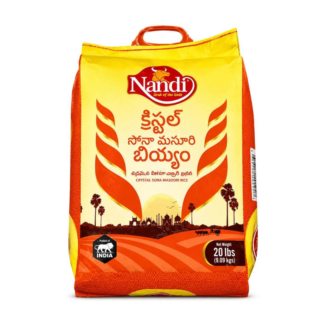 Nandi Crystal Sona Masoori Rice 20 LB