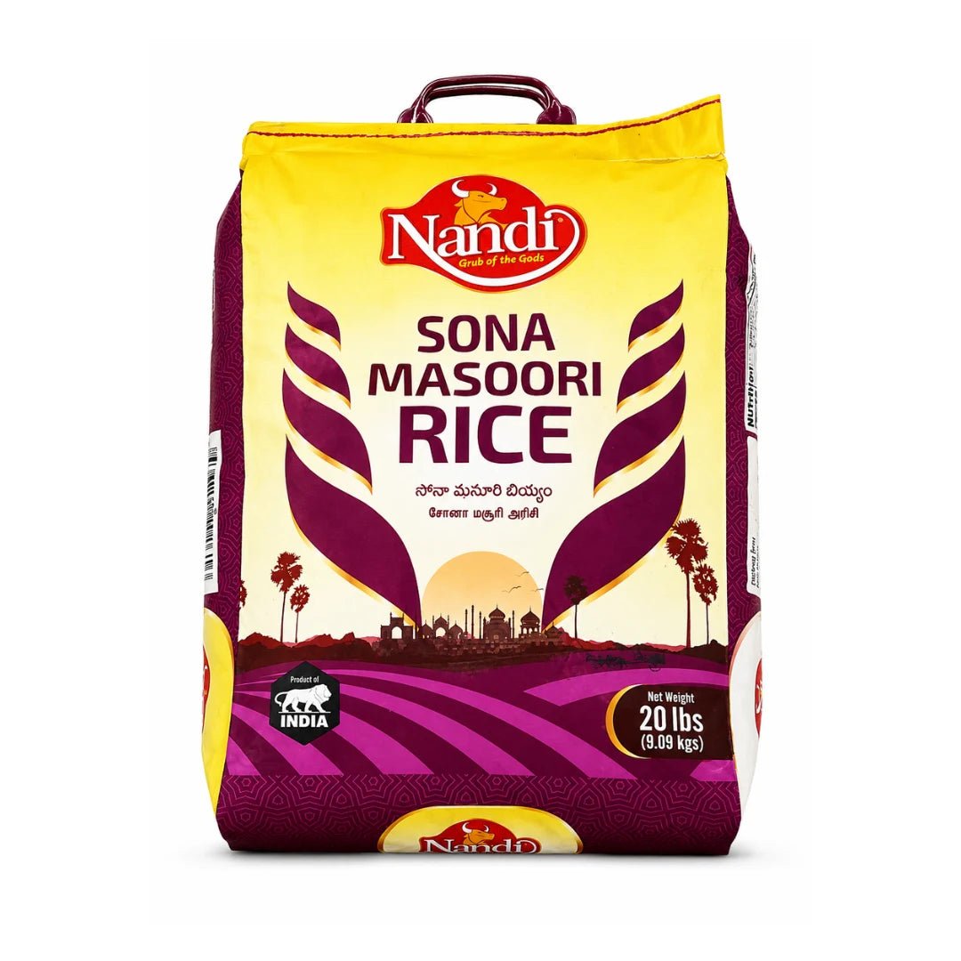 Nandi Sona Masoori Rice 20 LB